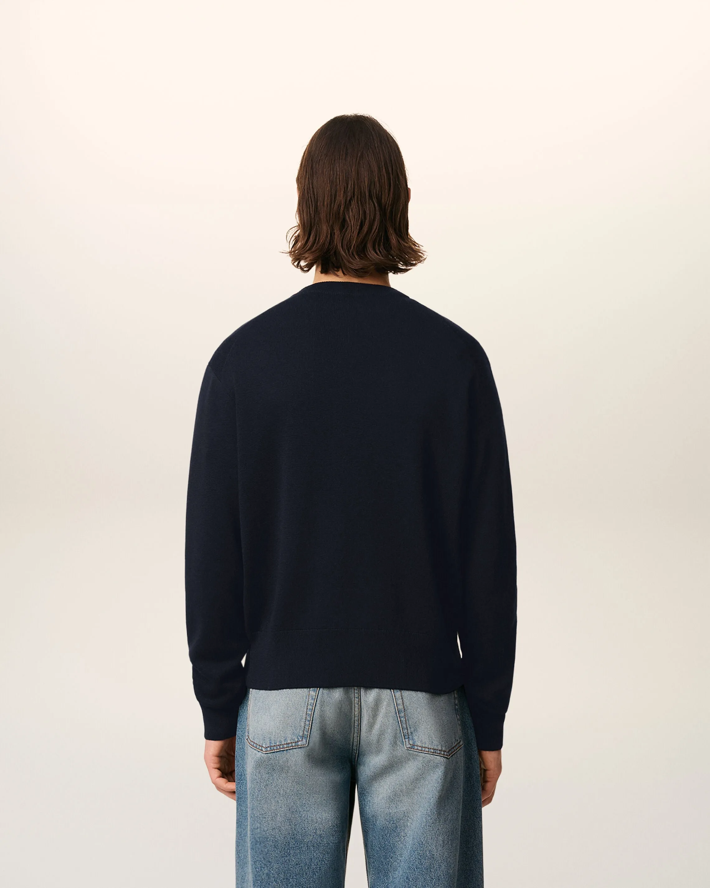 Cardigan Avec Ami De Coeur Contraste Bleu en Laine sold by Ami product image thumbnail 5