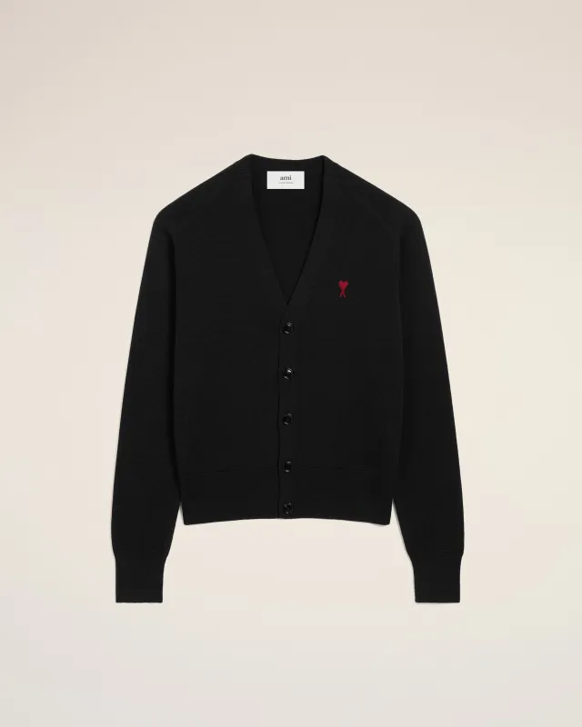 Cardigan Noir Ami De Coeur En Laine sold by Ami