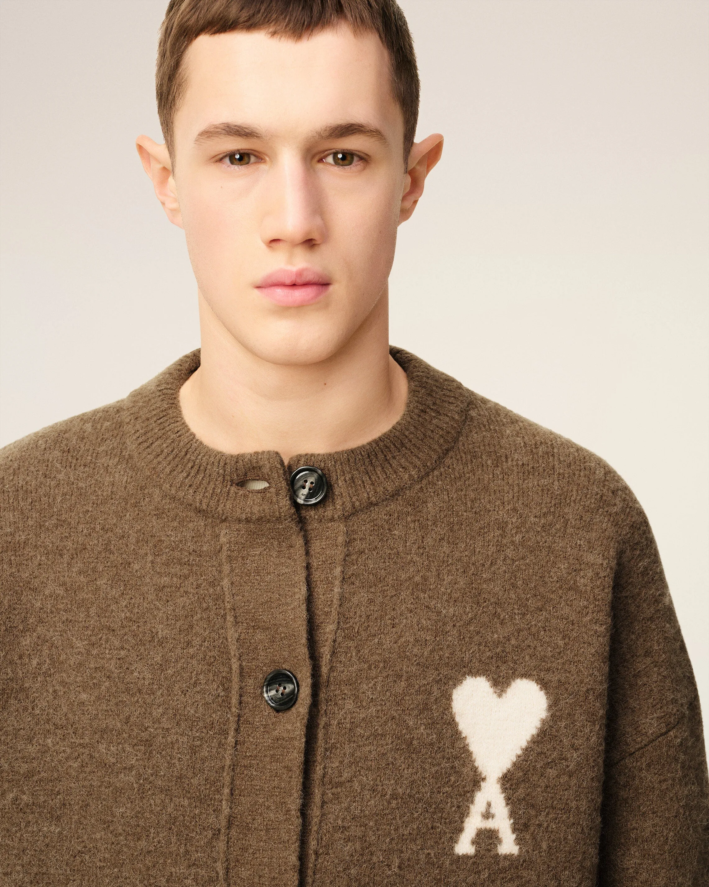 Cardigan Marron Ami De Coeur En Alpaga sold by Ami product image thumbnail 4