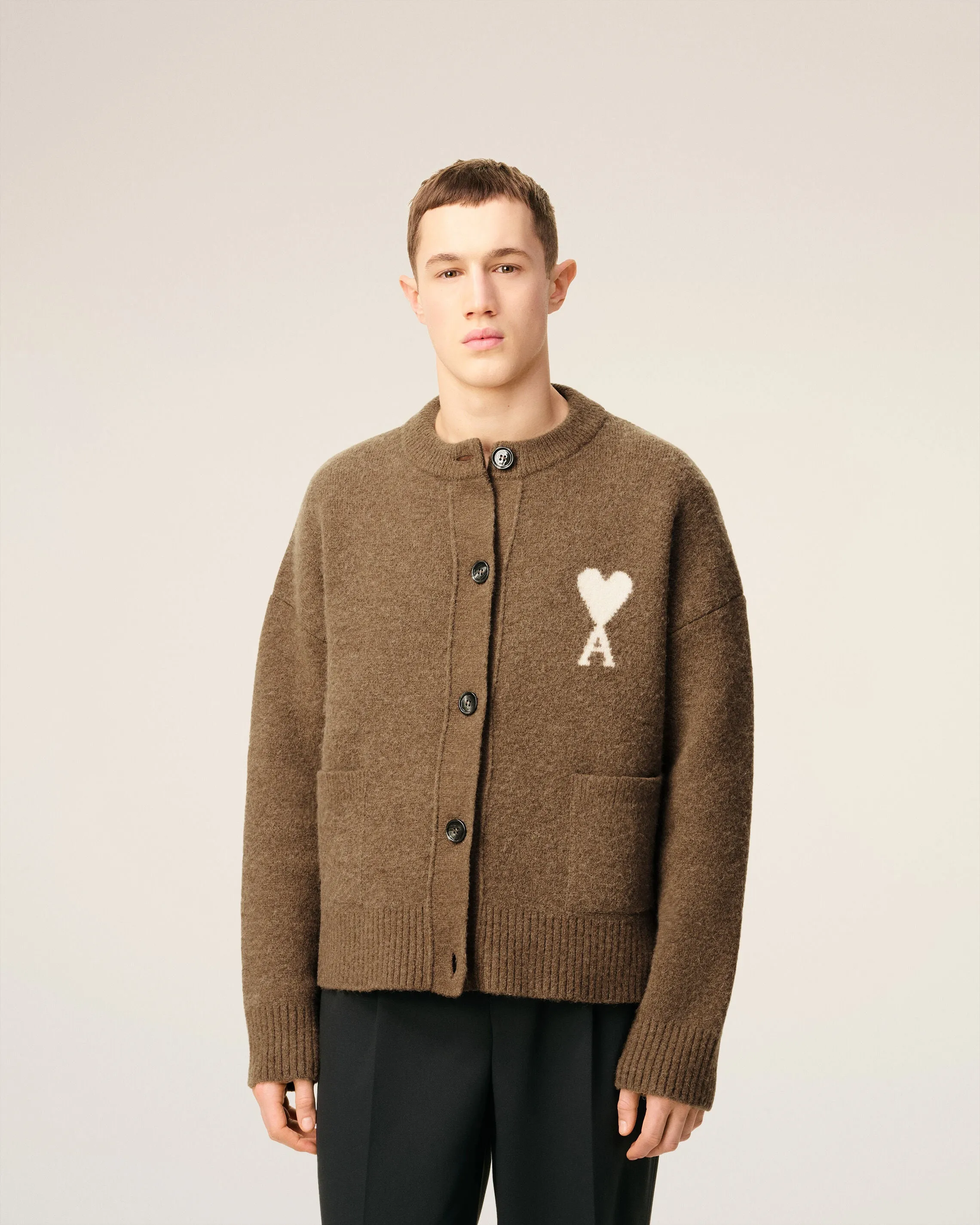 Cardigan Marron Ami De Coeur En Alpaga sold by Ami product image thumbnail 3