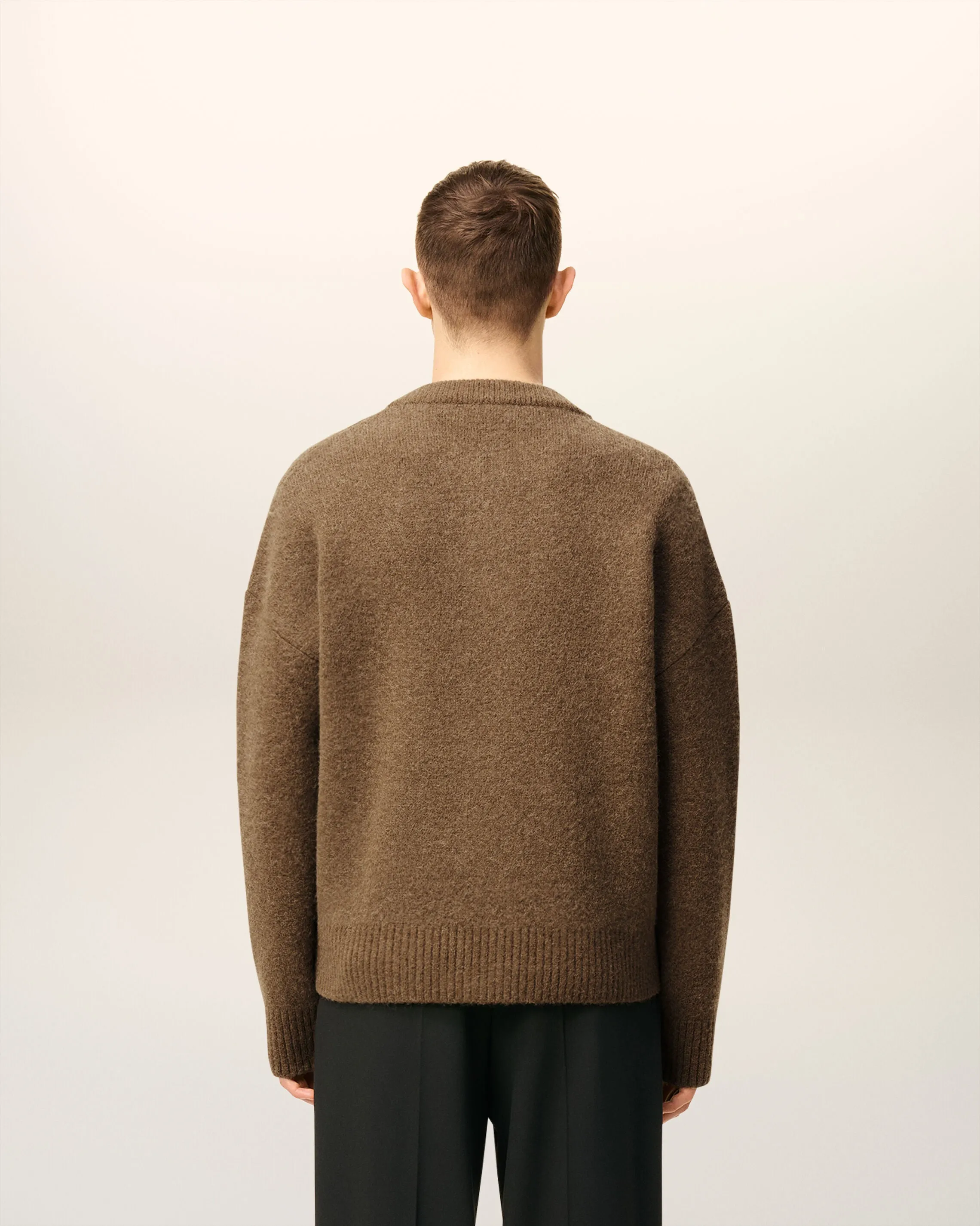 Cardigan Marron Ami De Coeur En Alpaga sold by Ami product image thumbnail 5