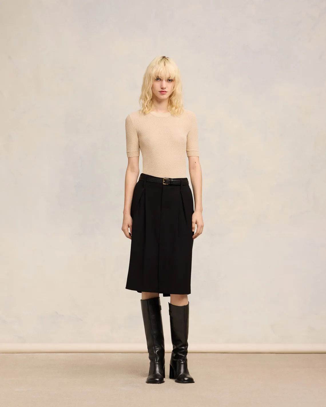 T-shirt Col Rond Crop Bouclé sold by Ami product image thumbnail 2