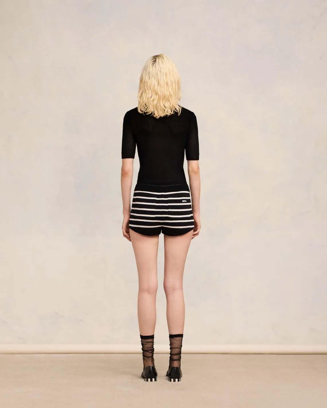 T-shirt Col Rond Crop Bouclé sold by Ami product image thumbnail 5