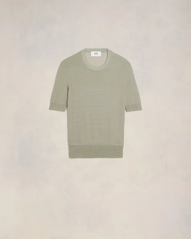 T-shirt Col Rond Bouclé sold by Ami