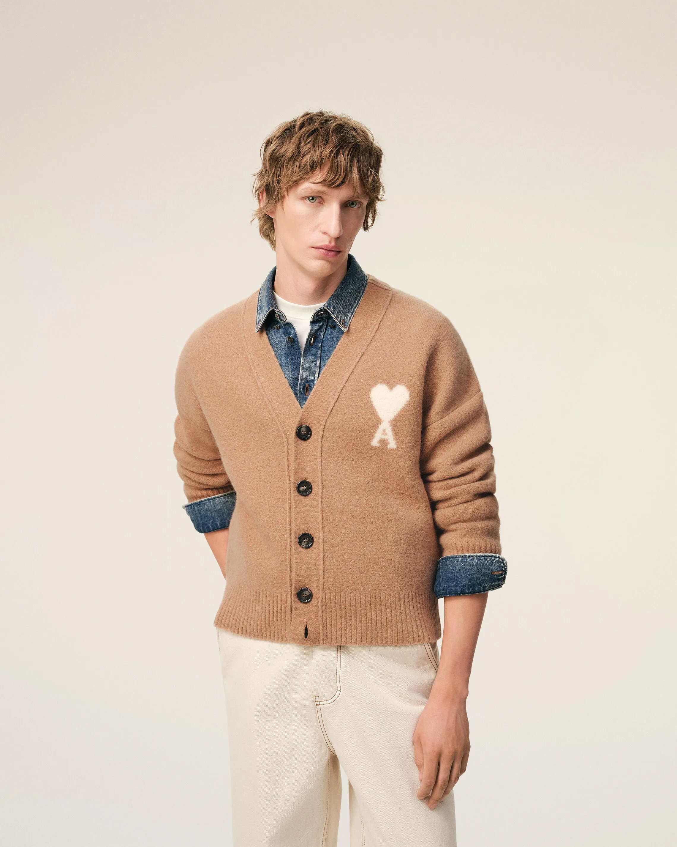 Cardigan Marron Ami De Coeur En Alpaga sold by Ami product image thumbnail 3