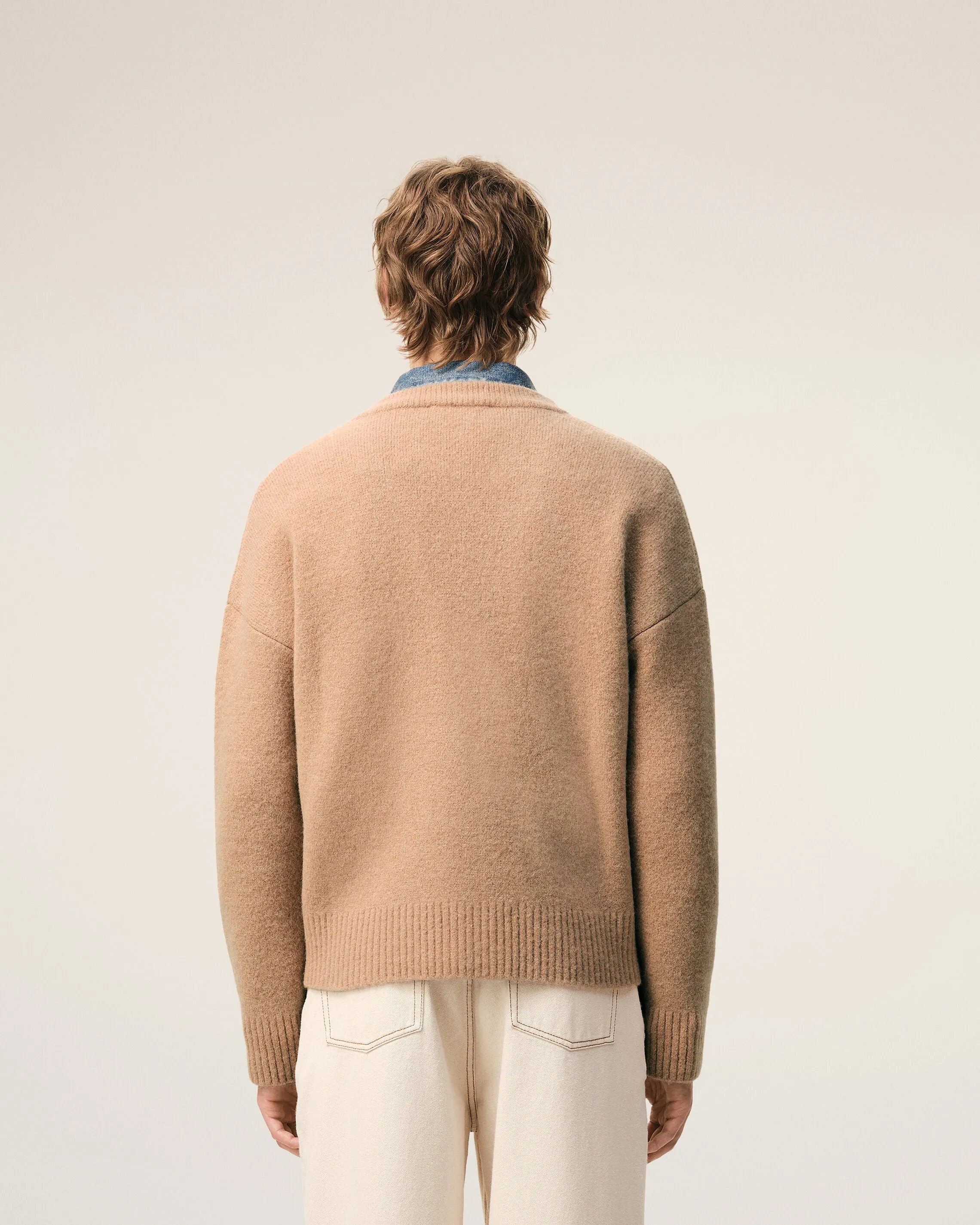 Cardigan Marron Ami De Coeur En Alpaga sold by Ami product image thumbnail 5