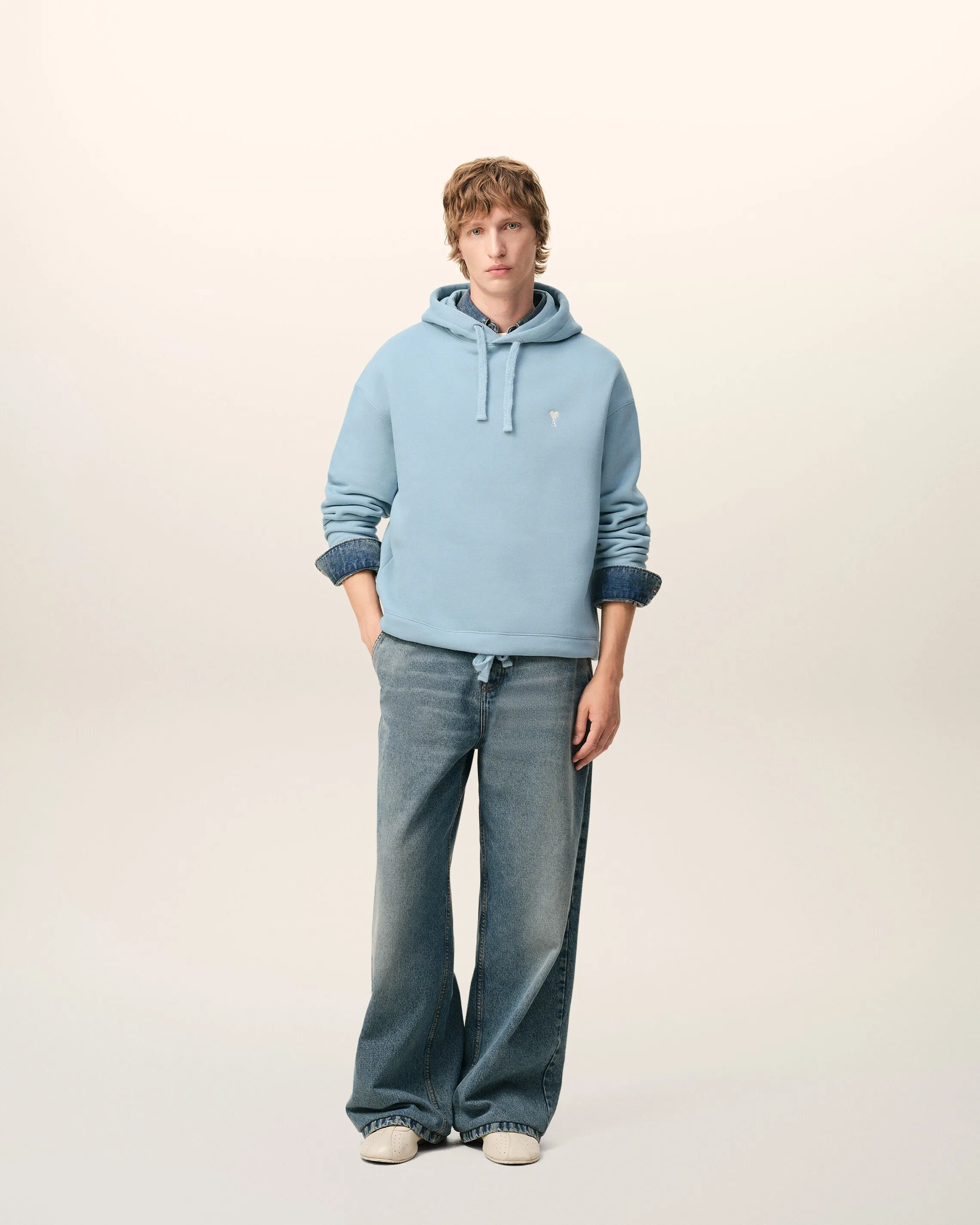 Hoodie Bleu Ami De Coeur En Coton sold by Ami product image thumbnail 2