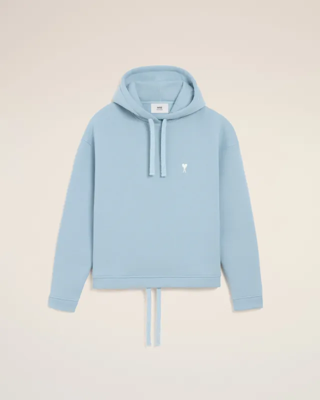 Hoodie Bleu Ami De Coeur En Coton made by Ami