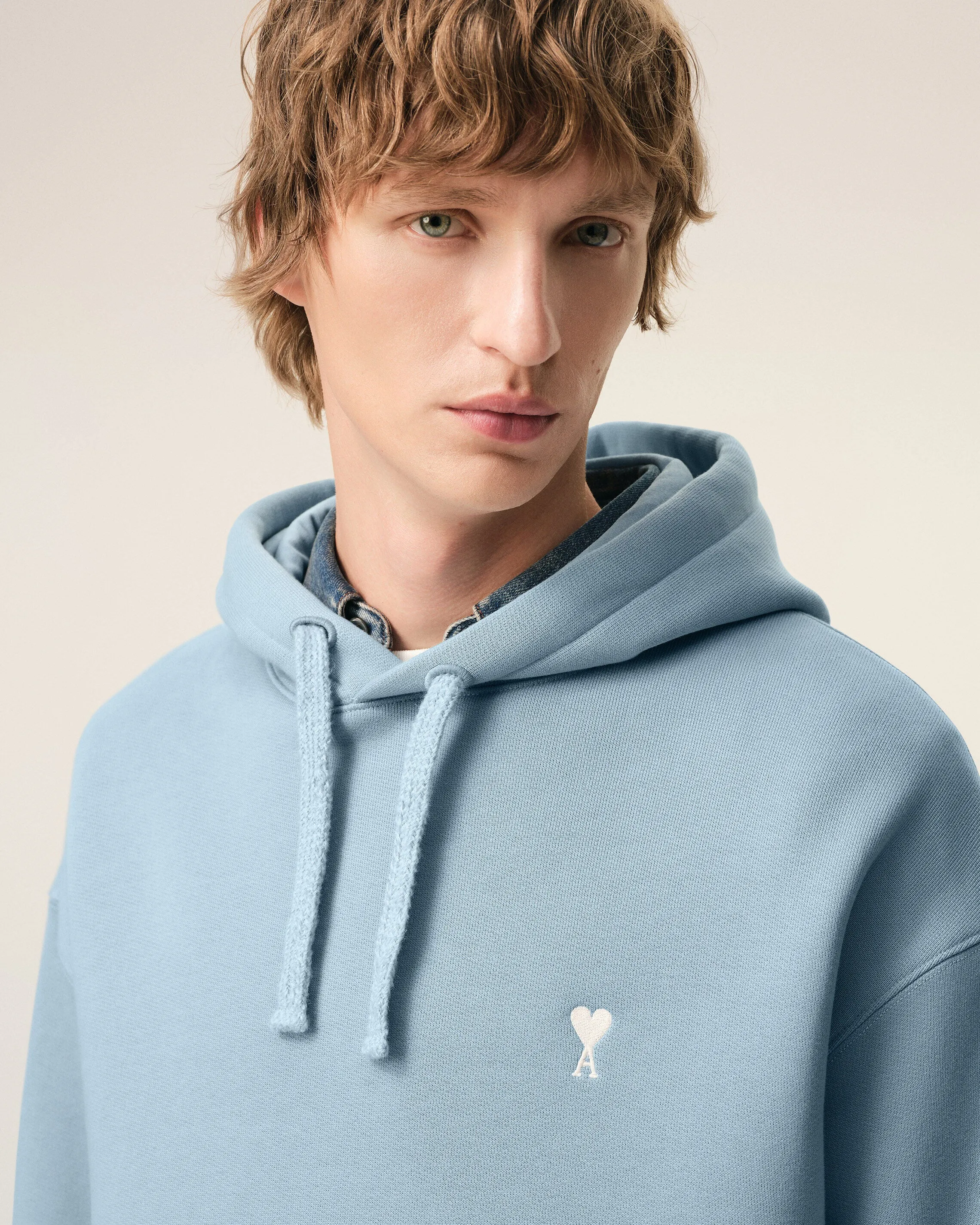 Hoodie Bleu Ami De Coeur En Coton sold by Ami product image thumbnail 4
