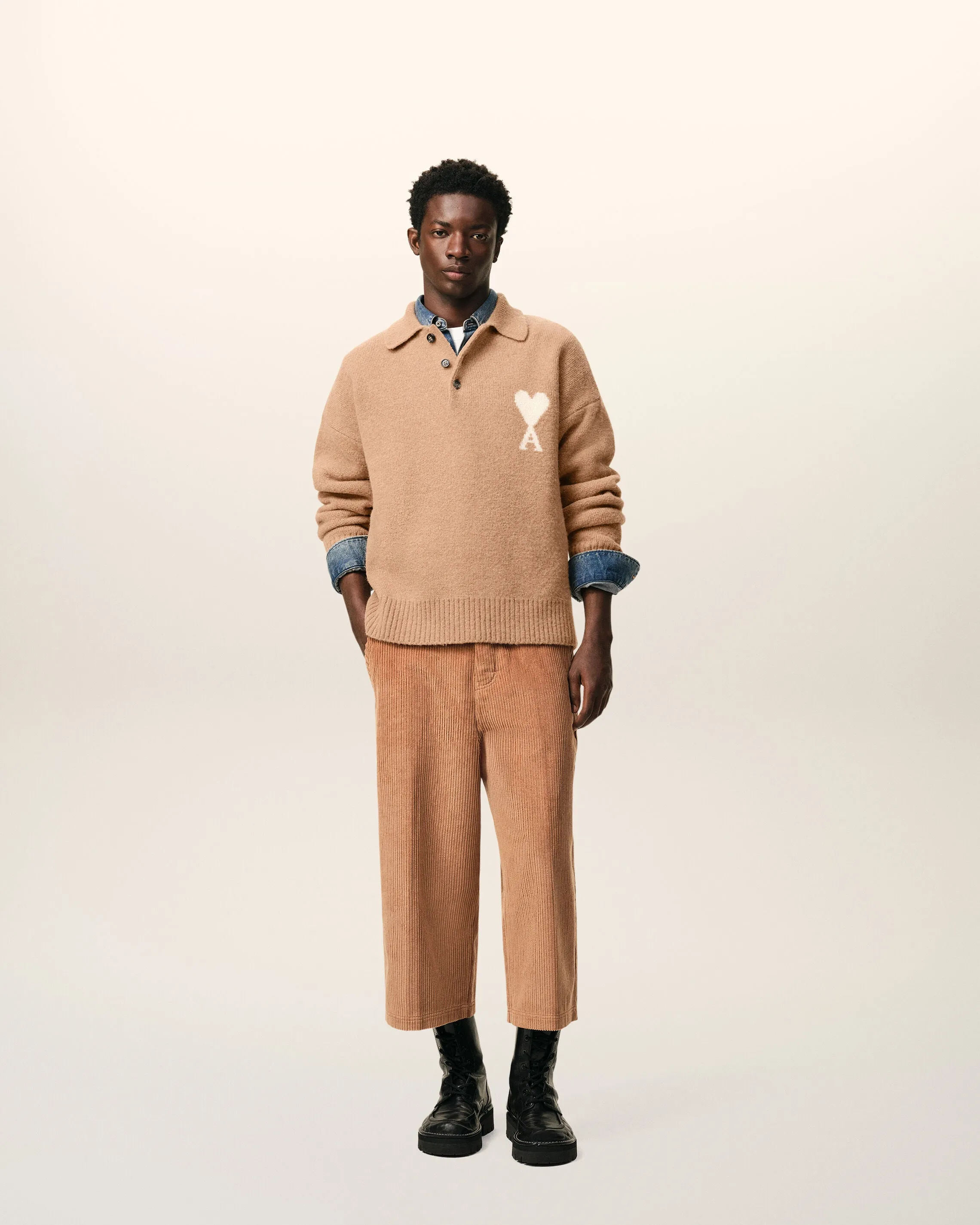 Polo Marron Ami De Coeur En Alpaga sold by Ami product image thumbnail 2