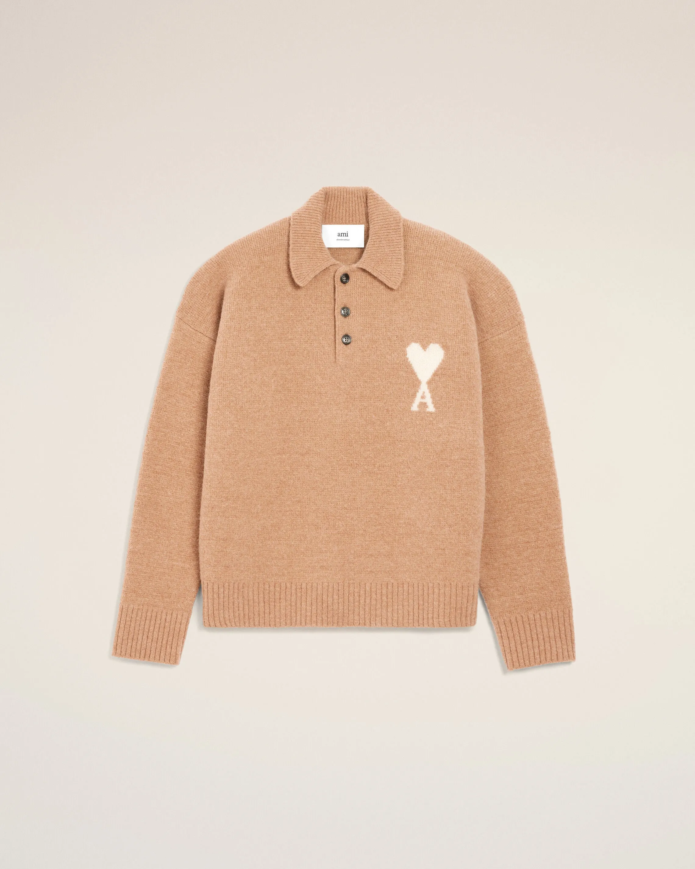 Polo Marron Ami De Coeur En Alpaga sold by Ami