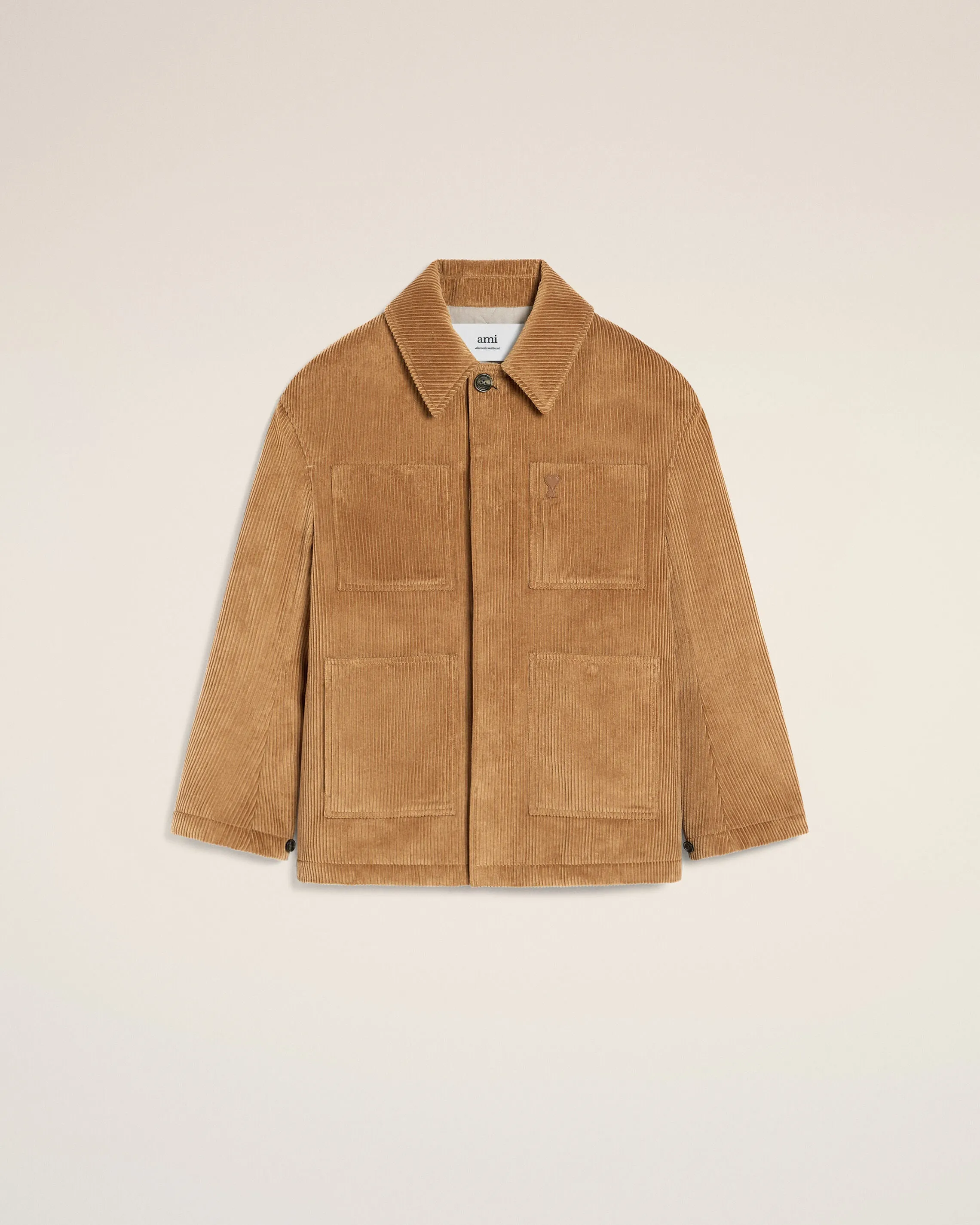 Veste Marron Worker Velours En Coton sold by Ami