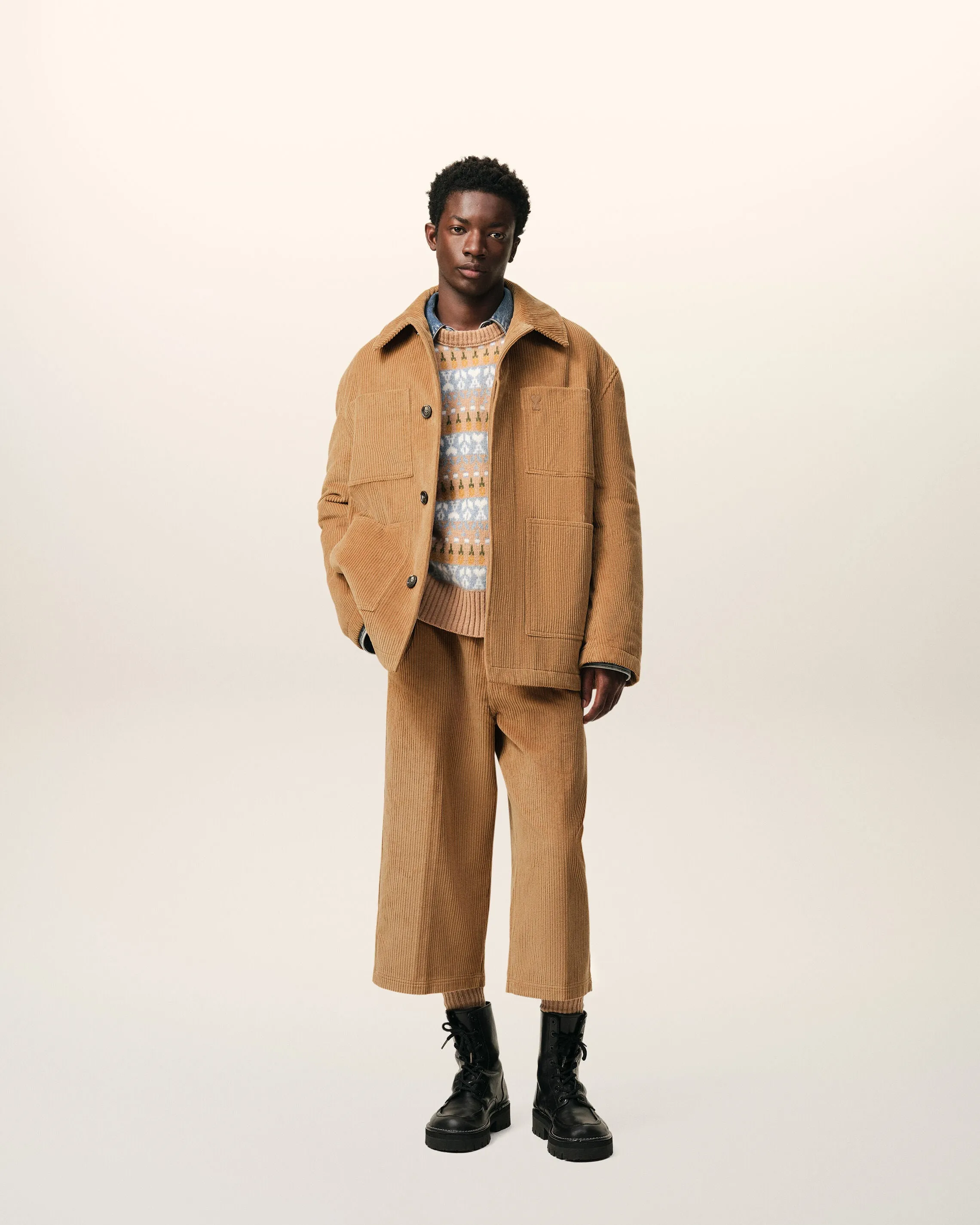 Veste Marron Worker Velours En Coton sold by Ami product image thumbnail 2