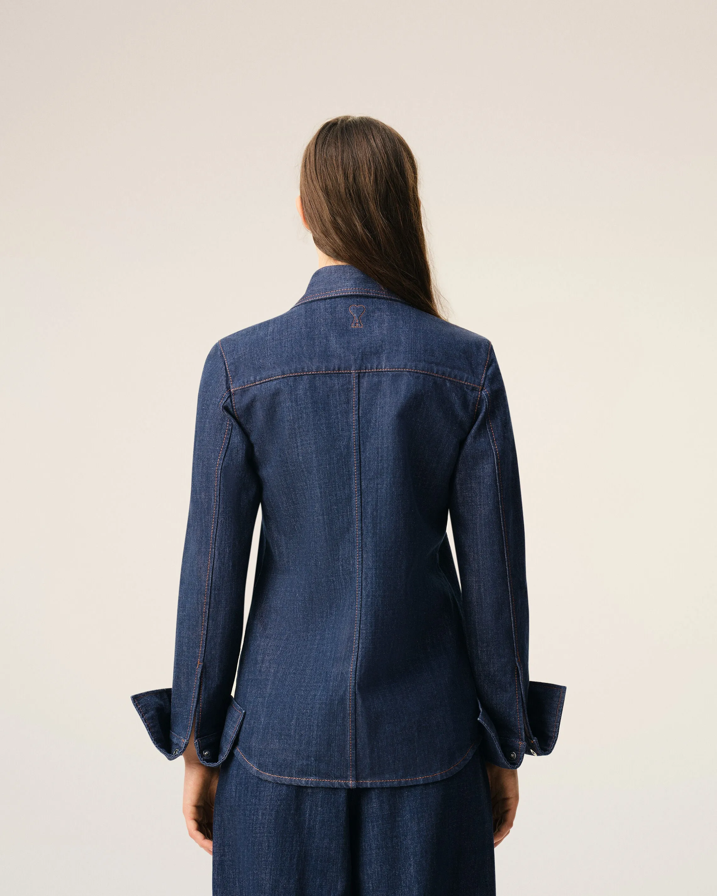 Chemise Bleu Col En Pointe en Coton sold by Ami product image thumbnail 5