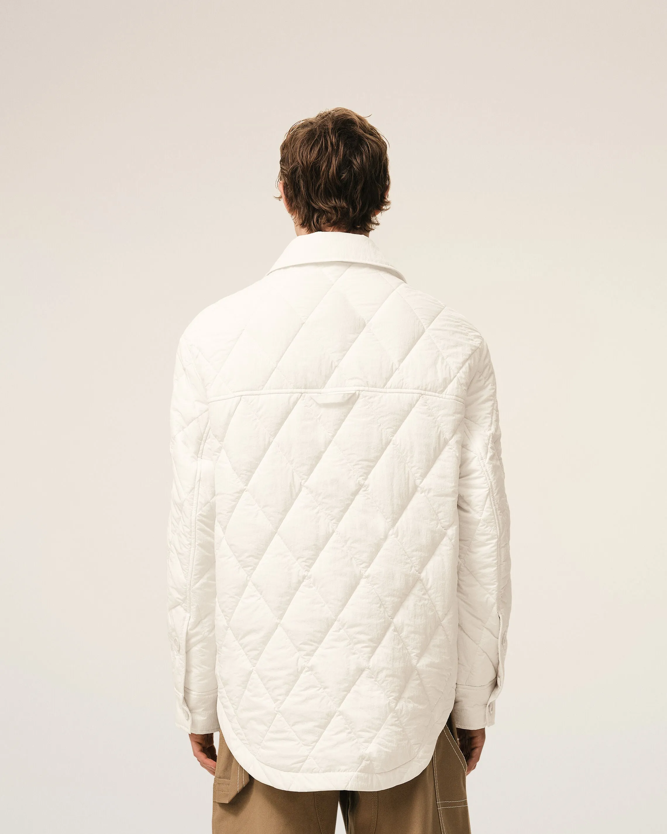 Veste Blanche Boutonnée Rembourrée en Nylon sold by Ami product image thumbnail 5