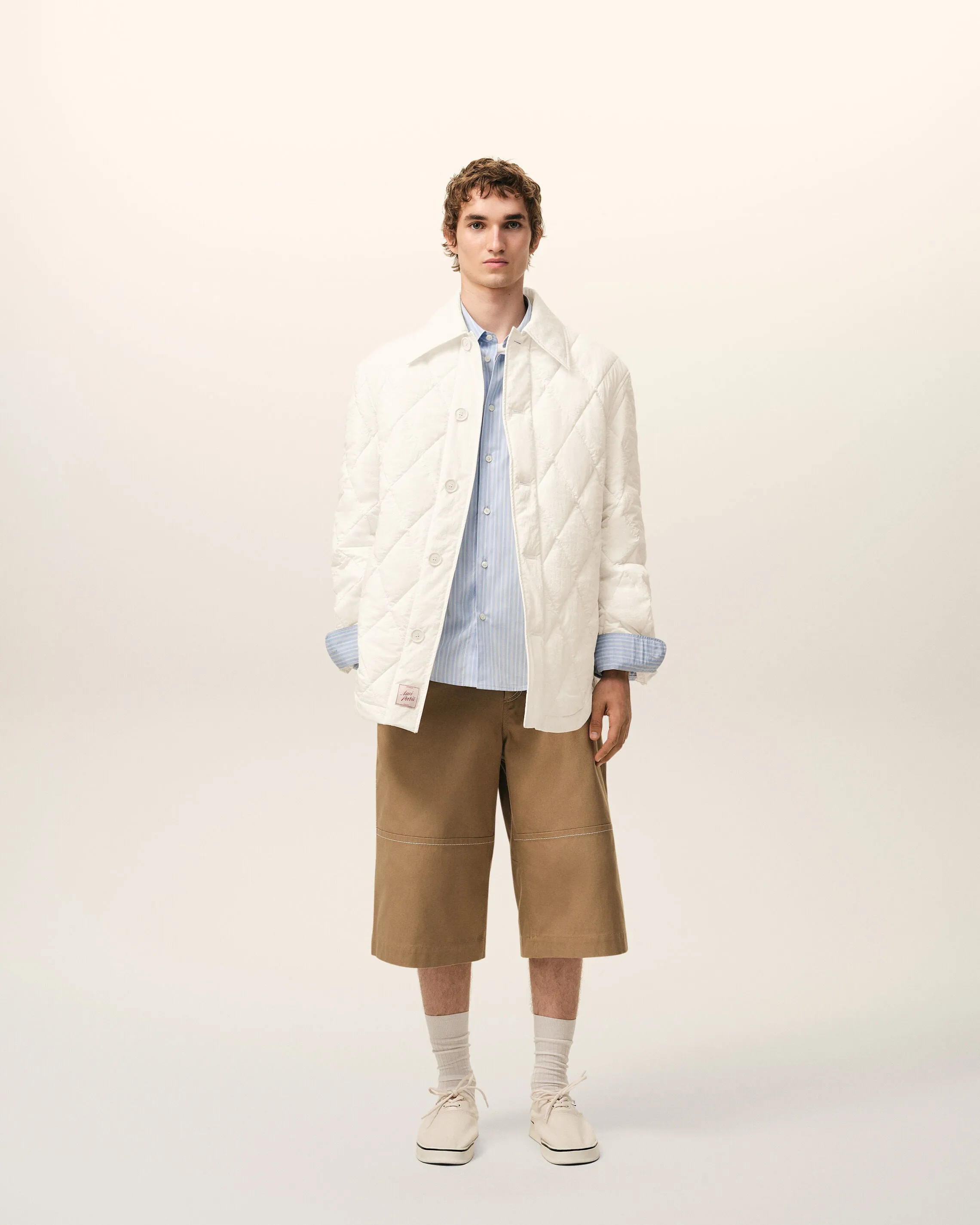 Veste Blanche Boutonnée Rembourrée en Nylon sold by Ami product image thumbnail 2