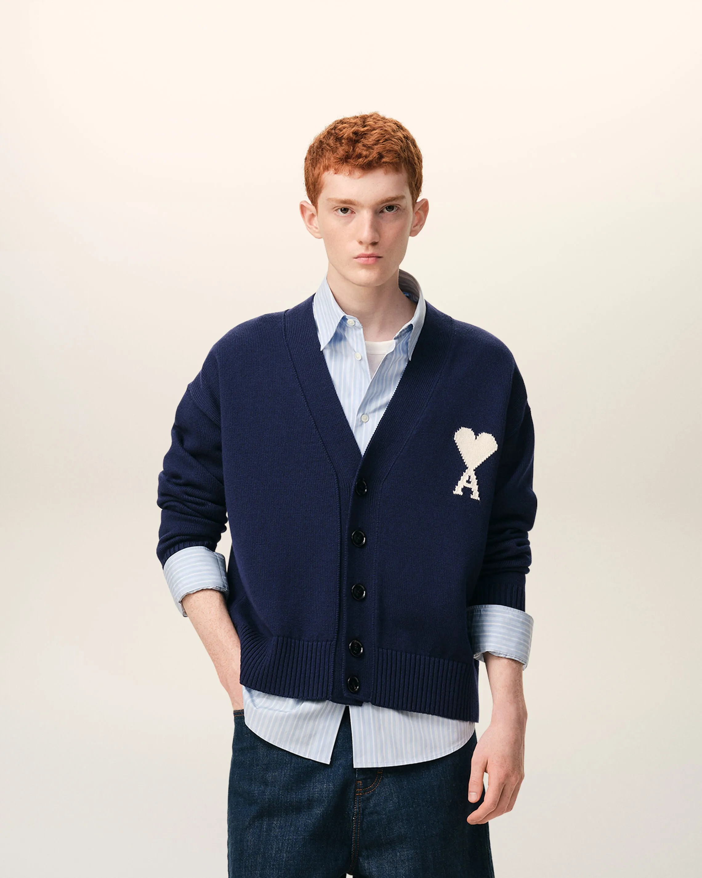Cardigan Bleu Ami De Coeur en Laine sold by Ami product image thumbnail 2