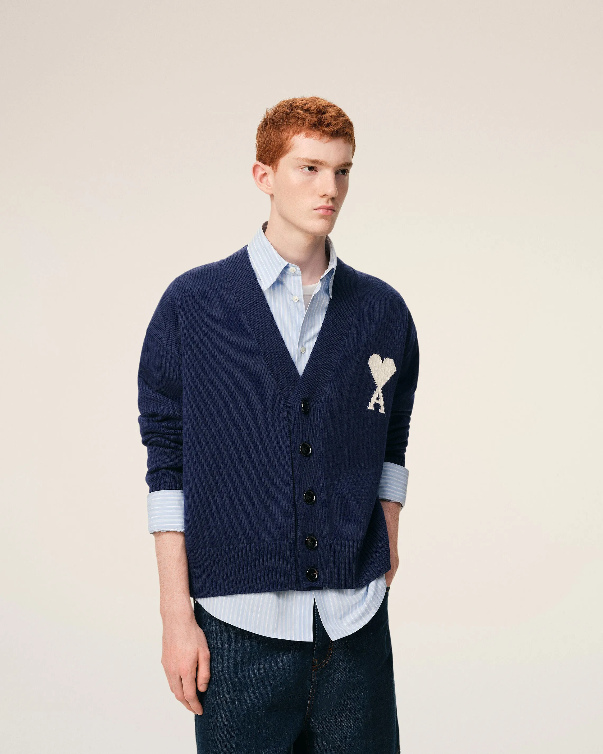 Cardigan Bleu Ami De Coeur en Laine sold by Ami product image thumbnail 3