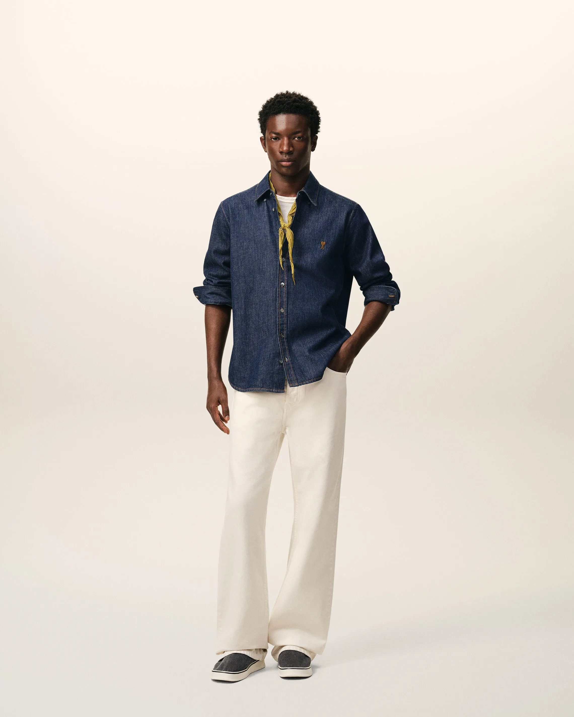 Chemise Denim Bleu Ami De Coeur en Coton sold by Ami product image thumbnail 2