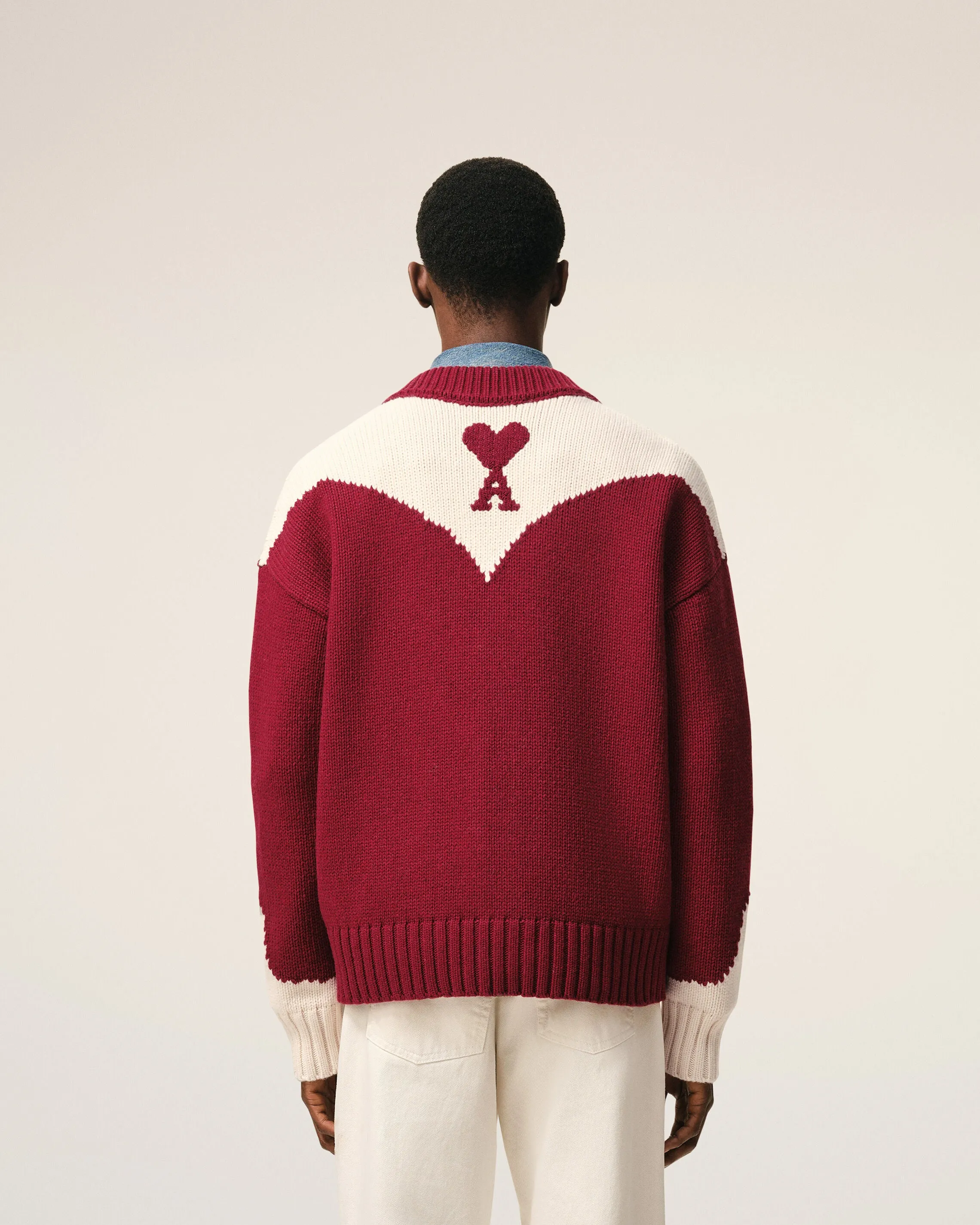 Cardigan Rouge Ami De Coeur en Laine sold by Ami product image thumbnail 5