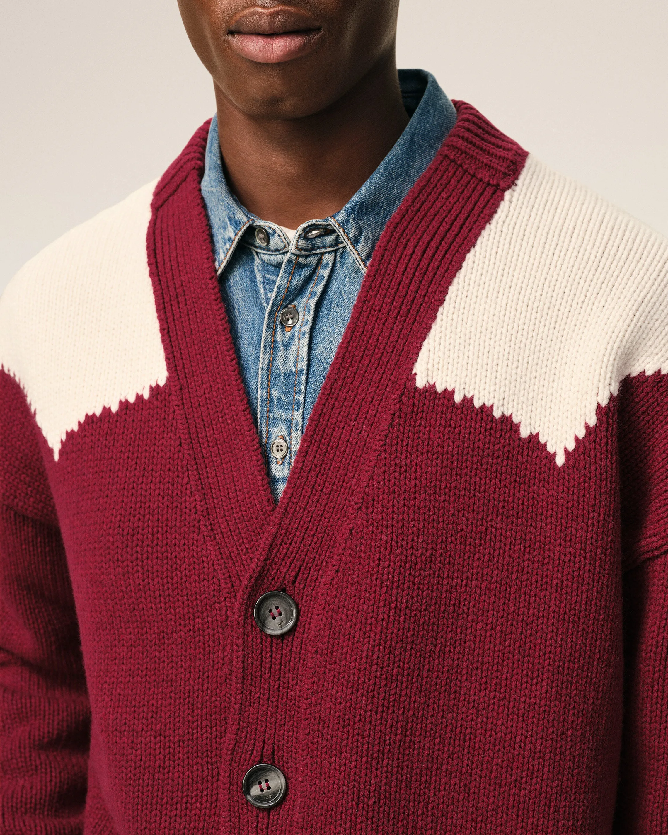 Cardigan Rouge Ami De Coeur en Laine sold by Ami product image thumbnail 4