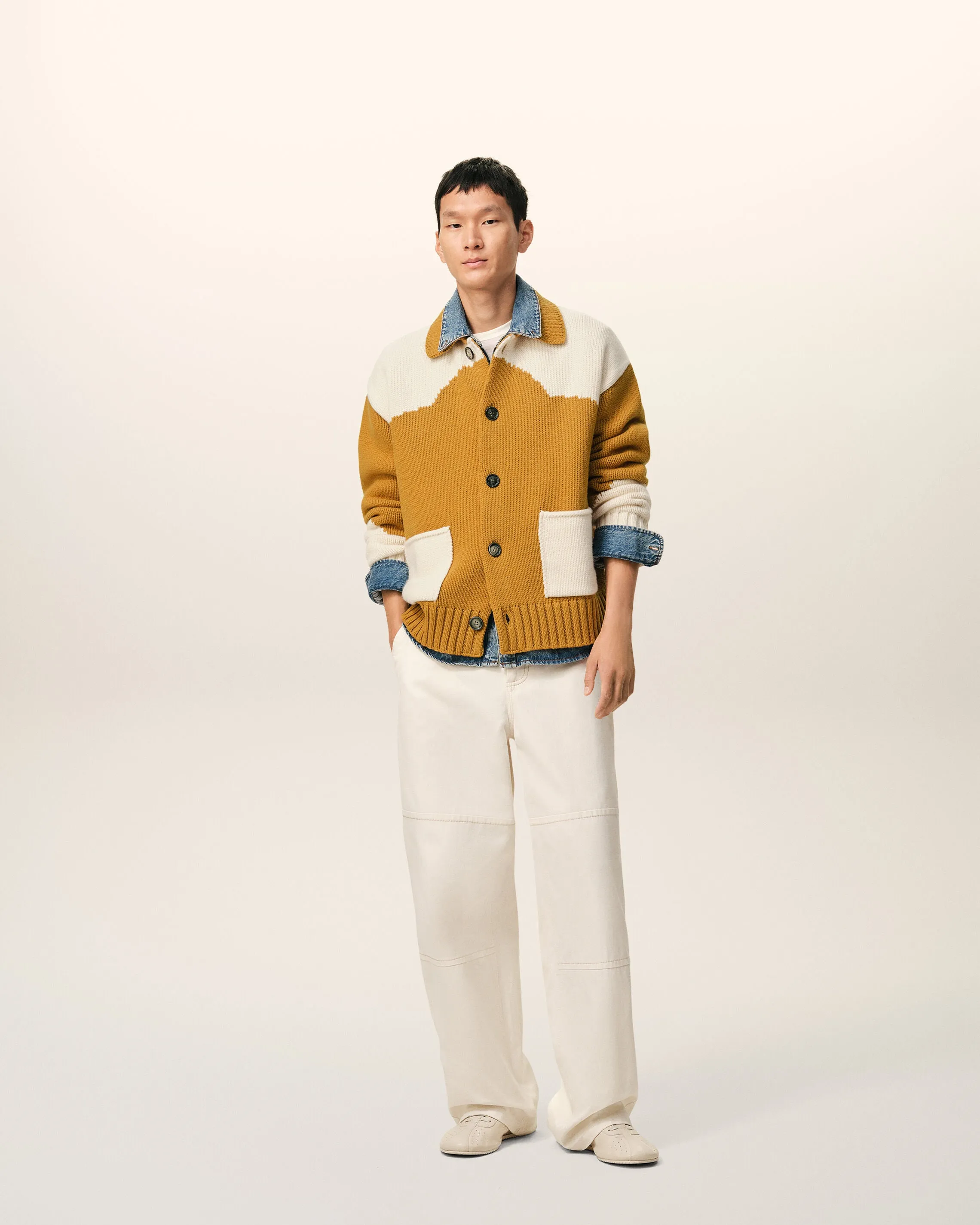 Cardigan Jaune Ami De Coeur en Laine sold by Ami product image thumbnail 2