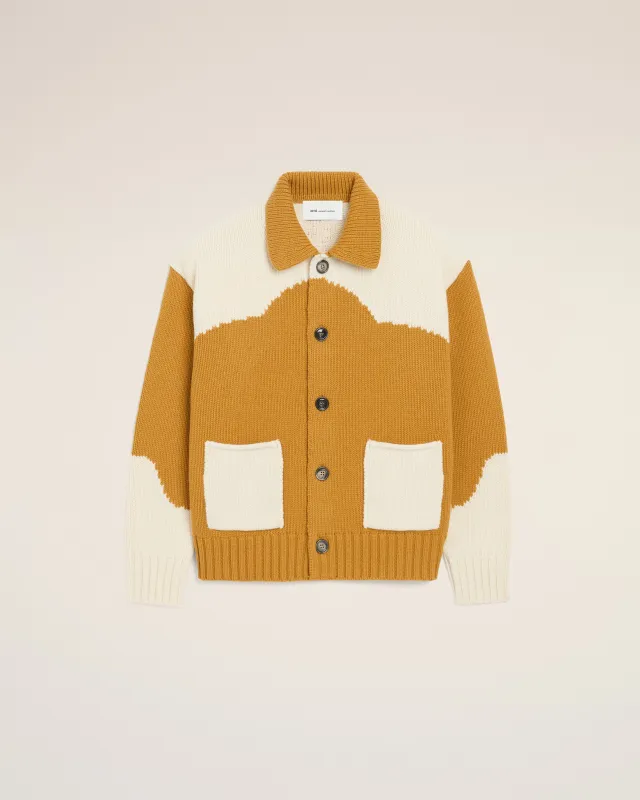 Cardigan Jaune Ami De Coeur en Laine sold by Ami