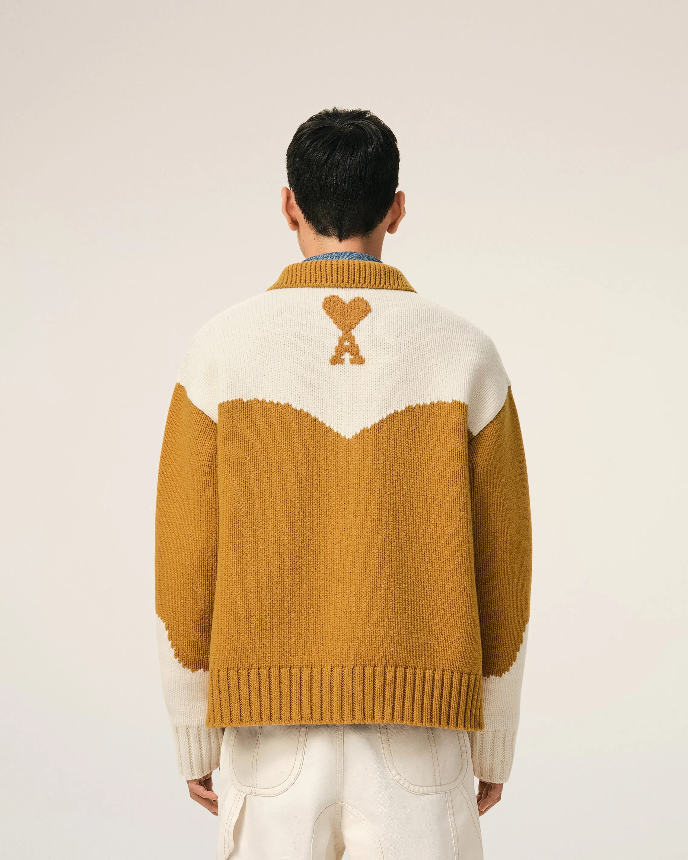 Cardigan Jaune Ami De Coeur en Laine sold by Ami product image thumbnail 5