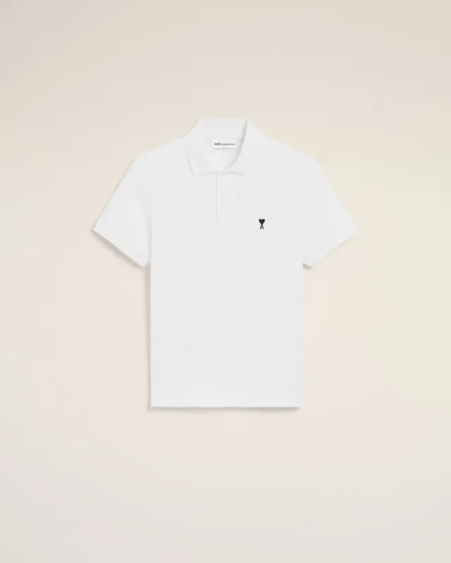 Polo Blanc Manches Courtes Ami De Coeur en Coton sold by Ami
