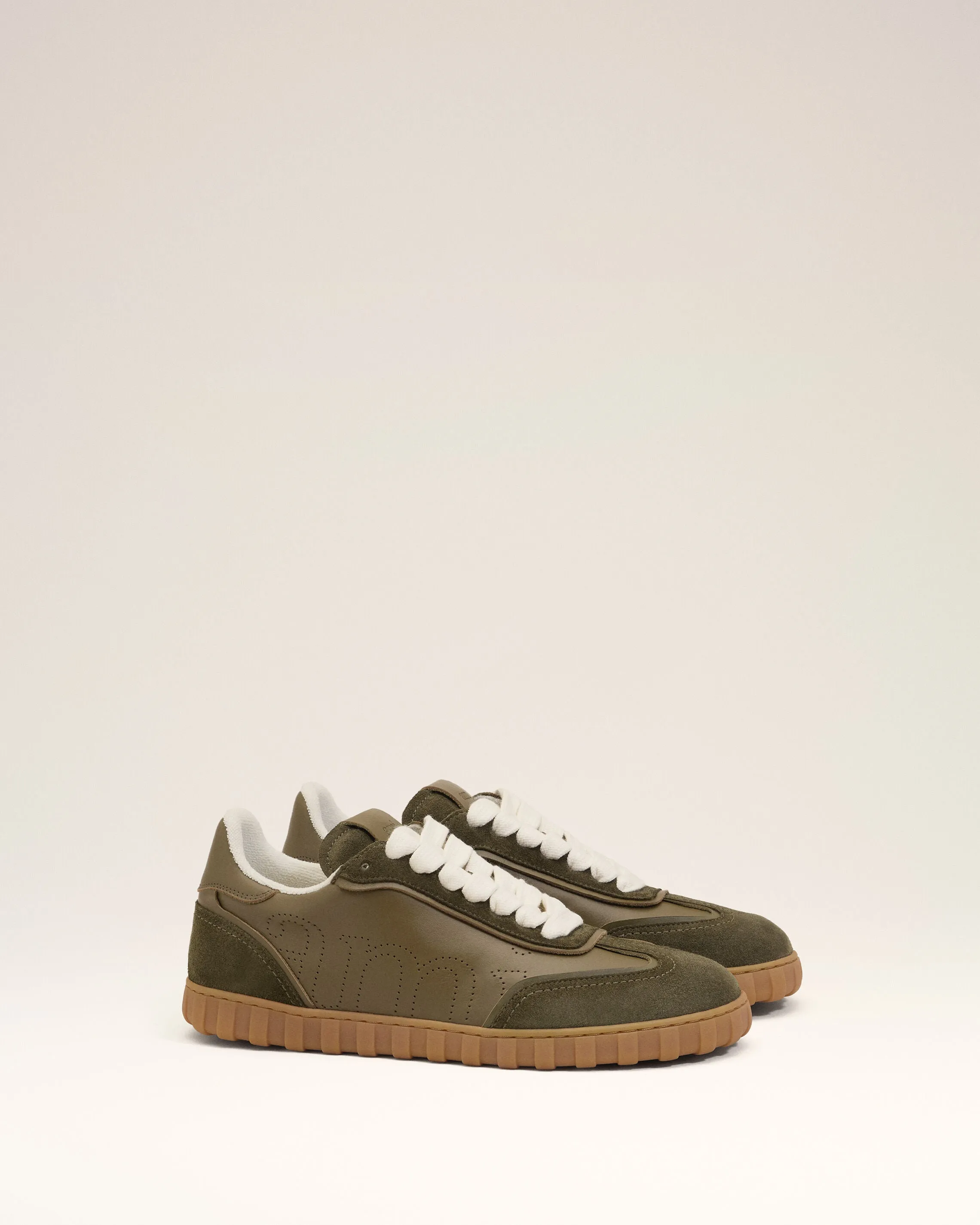 Sneakers Step Vertes en Cuir De Vachette sold by Ami product image thumbnail 3