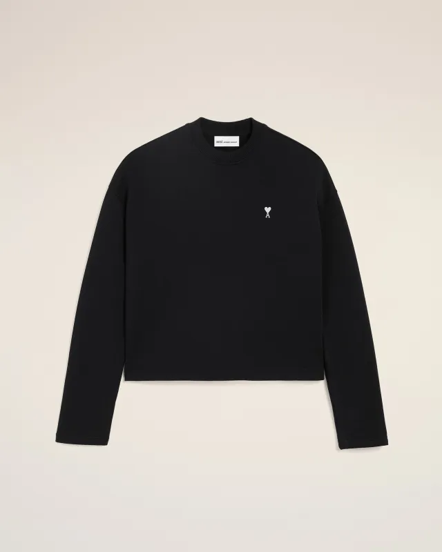 Sweatshirt Court Noir Ami De Coeur en Coton made by Ami