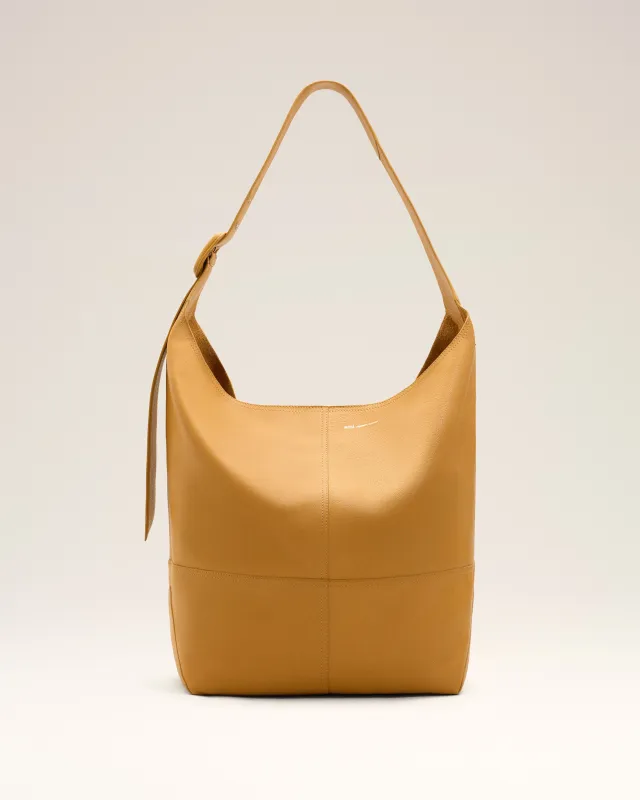 Sac Porte Croisé Etienne Jaune en Cuir De Taurillon sold by Ami