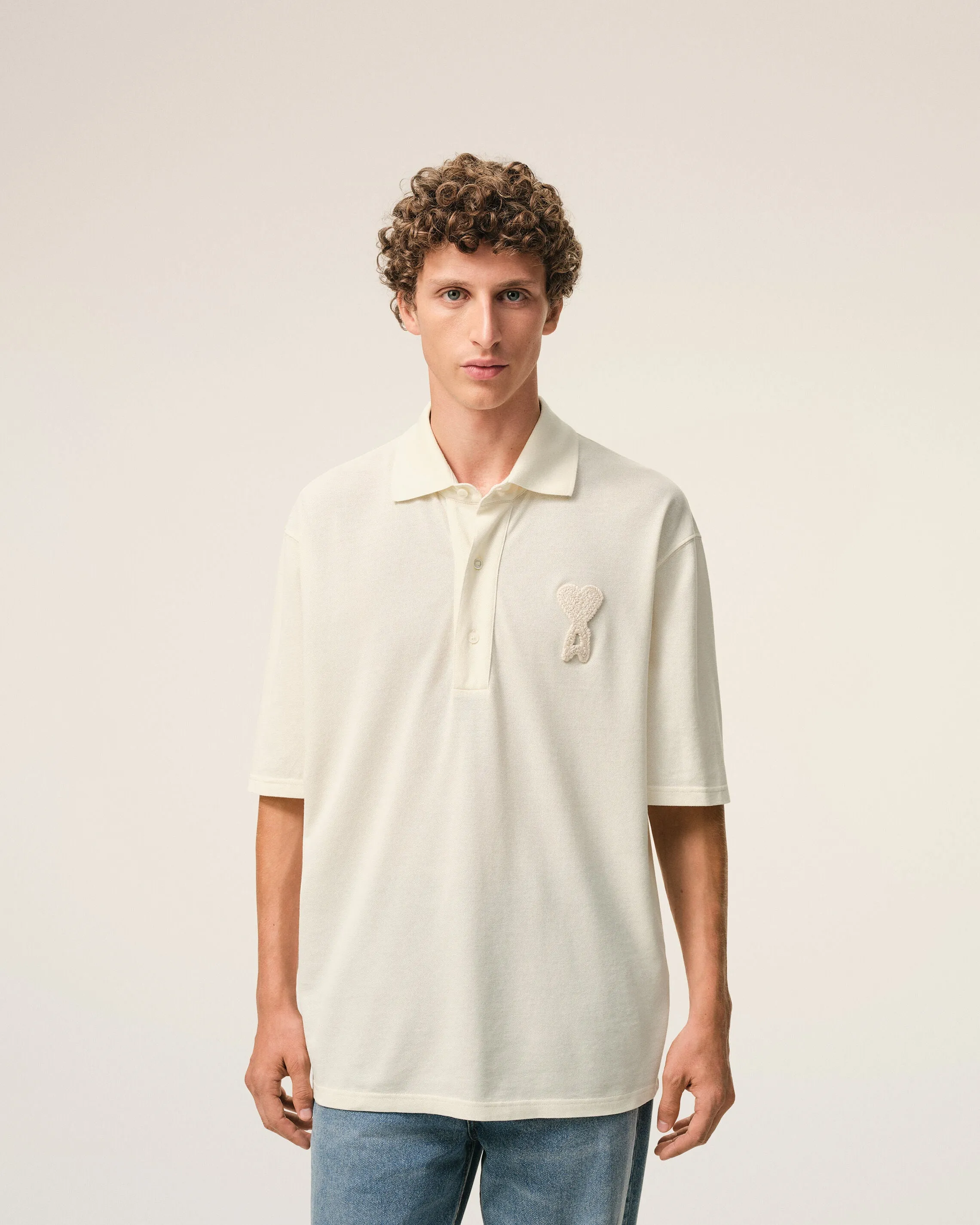 Polo Blanc Ami De Coeur Crochet en Coton sold by Ami product image thumbnail 3