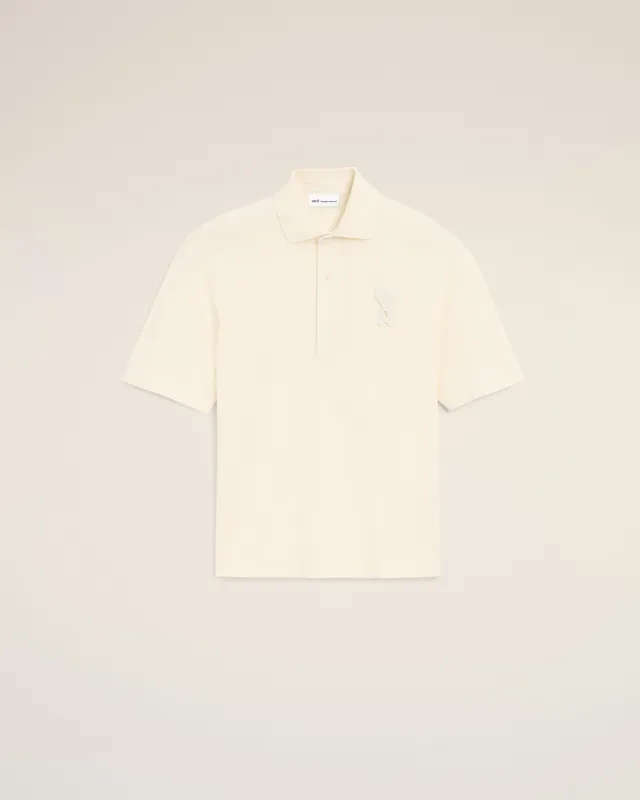 Polo Blanc Ami De Coeur Crochet en Coton sold by Ami