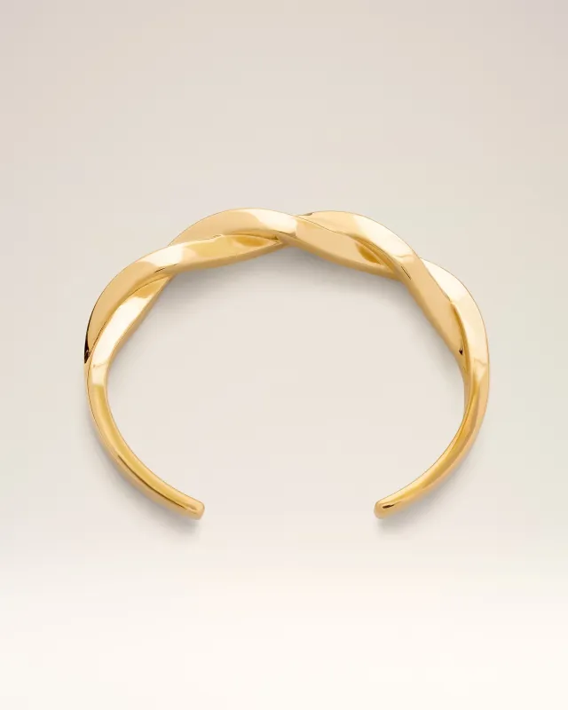 Bracelet Tresse Doré en Laiton made by Ami