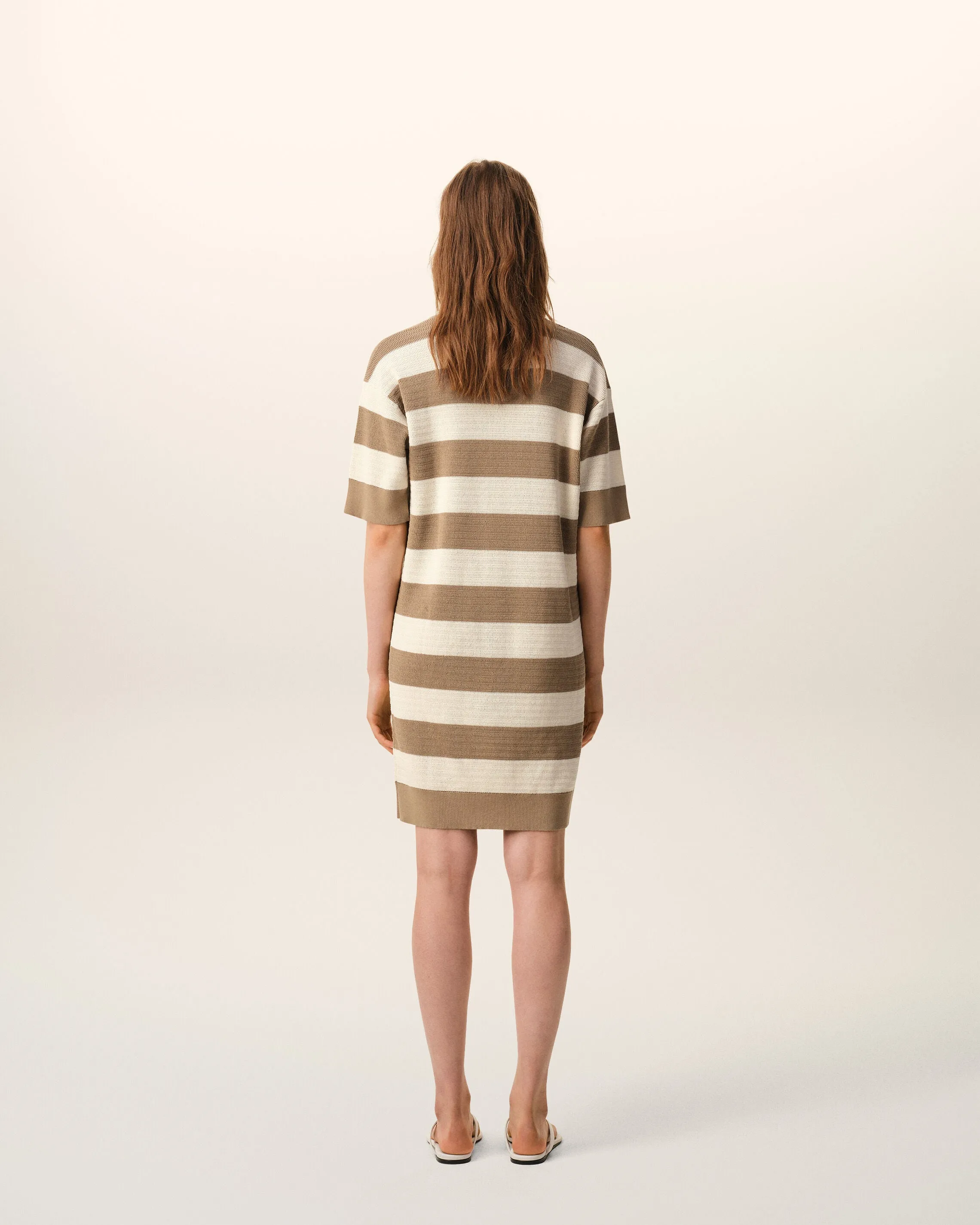 Robe Polo Blanche Et Marron Ami De Coeur en Coton sold by Ami product image thumbnail 5