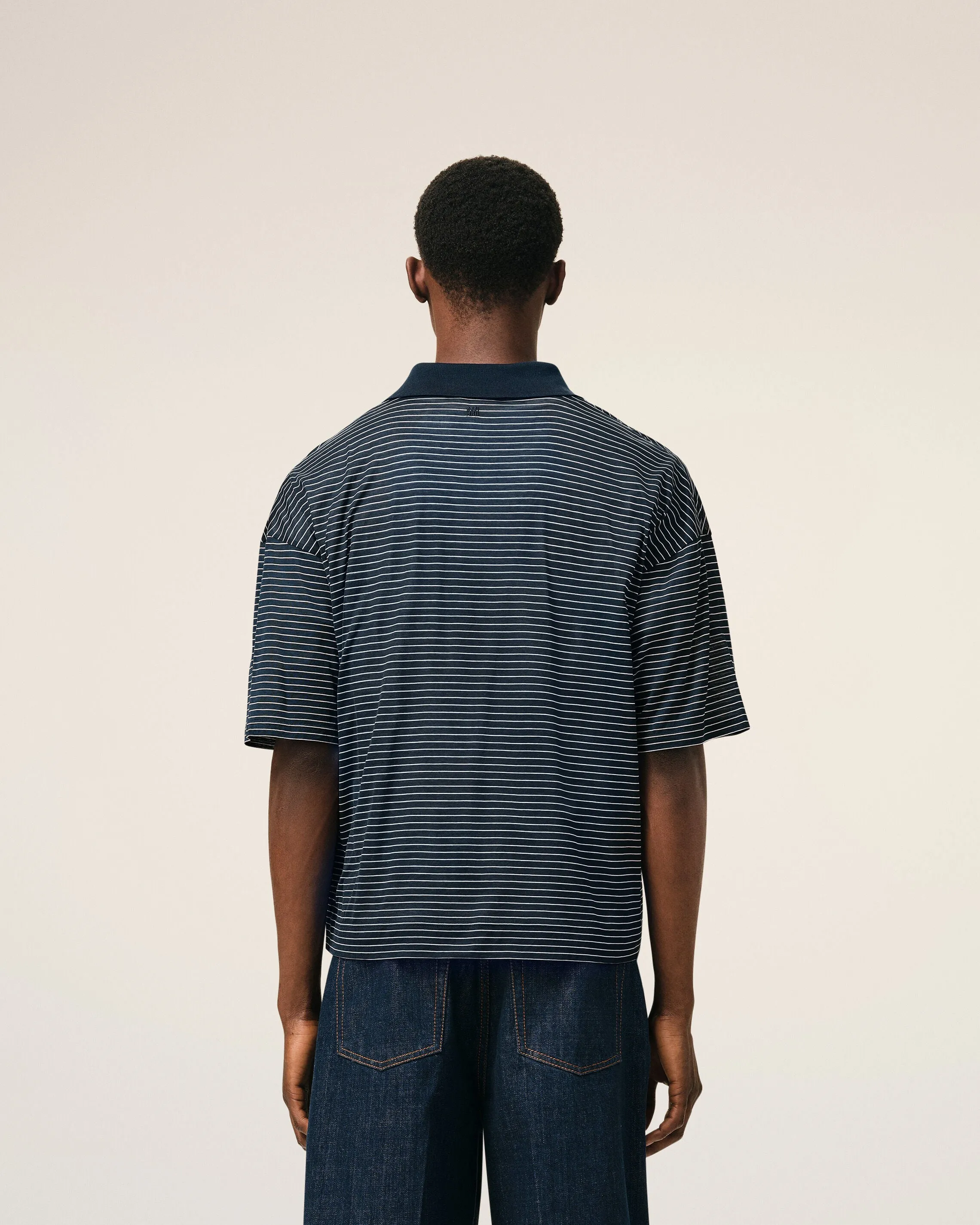 Polo Bleu Rayé Ami De Coeur en Coton sold by Ami product image thumbnail 5