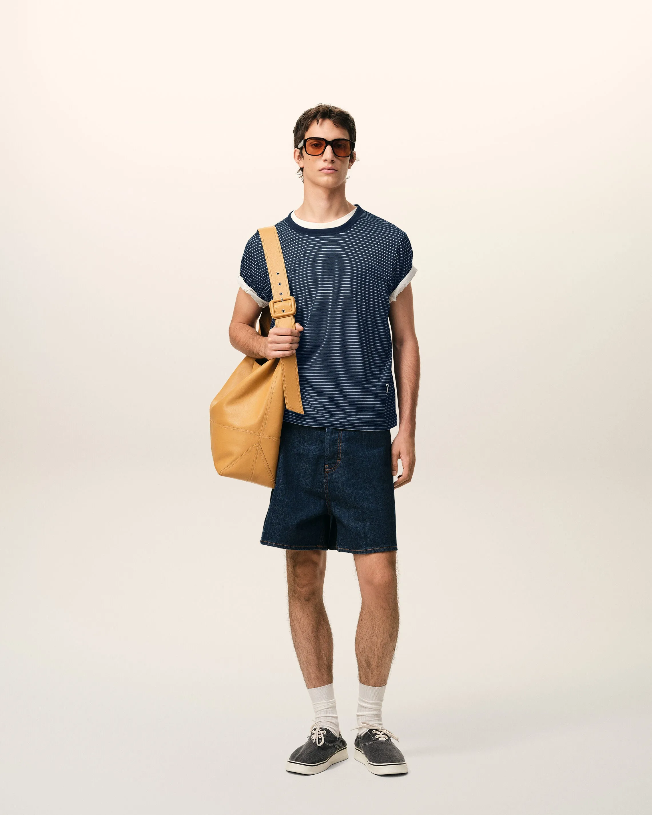 T-shirt Rayé Bleu Ami De Coeur en Coton sold by Ami product image thumbnail 2
