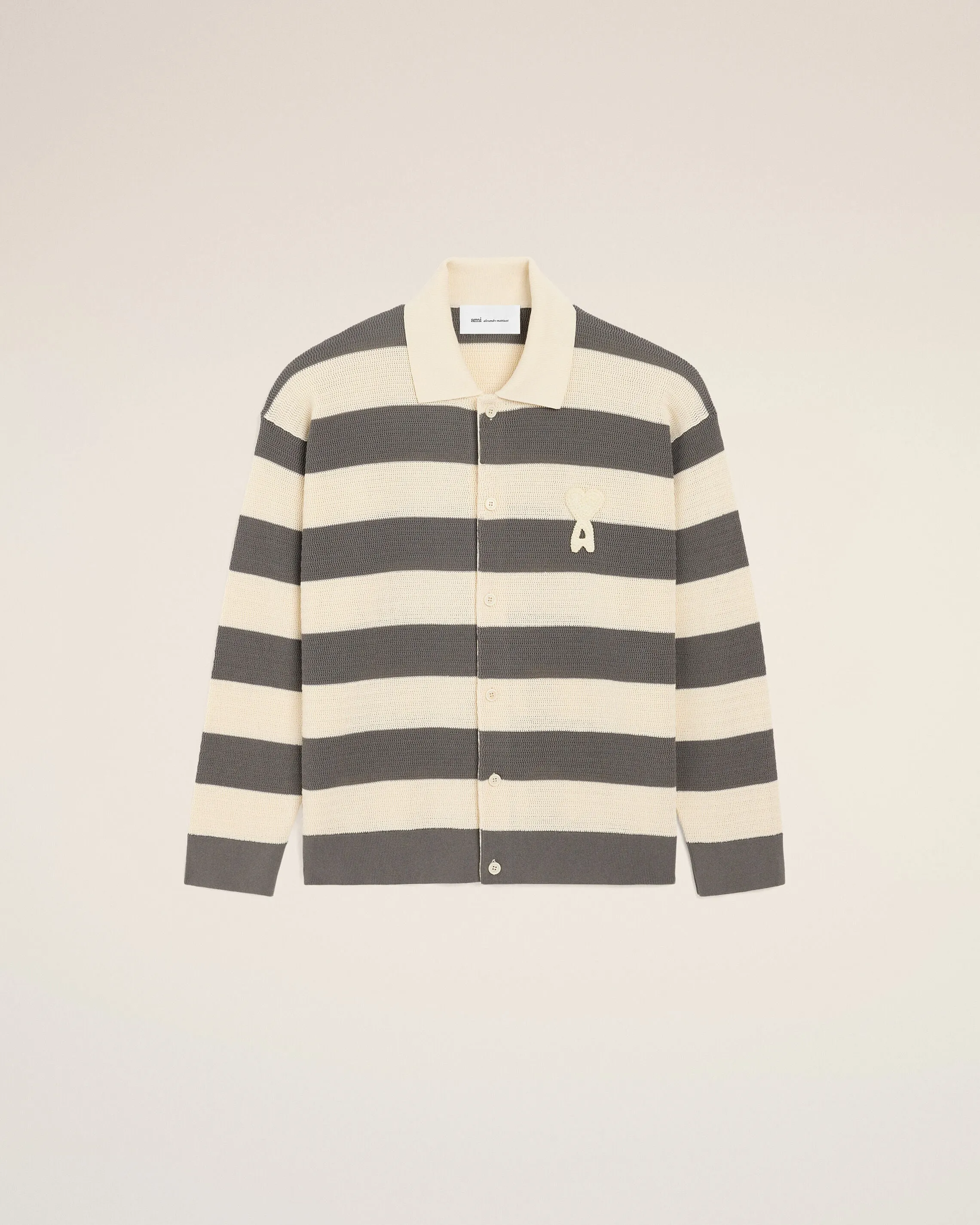 Cardigan Blanc Et Marron Ami De Coeur en Coton sold by Ami