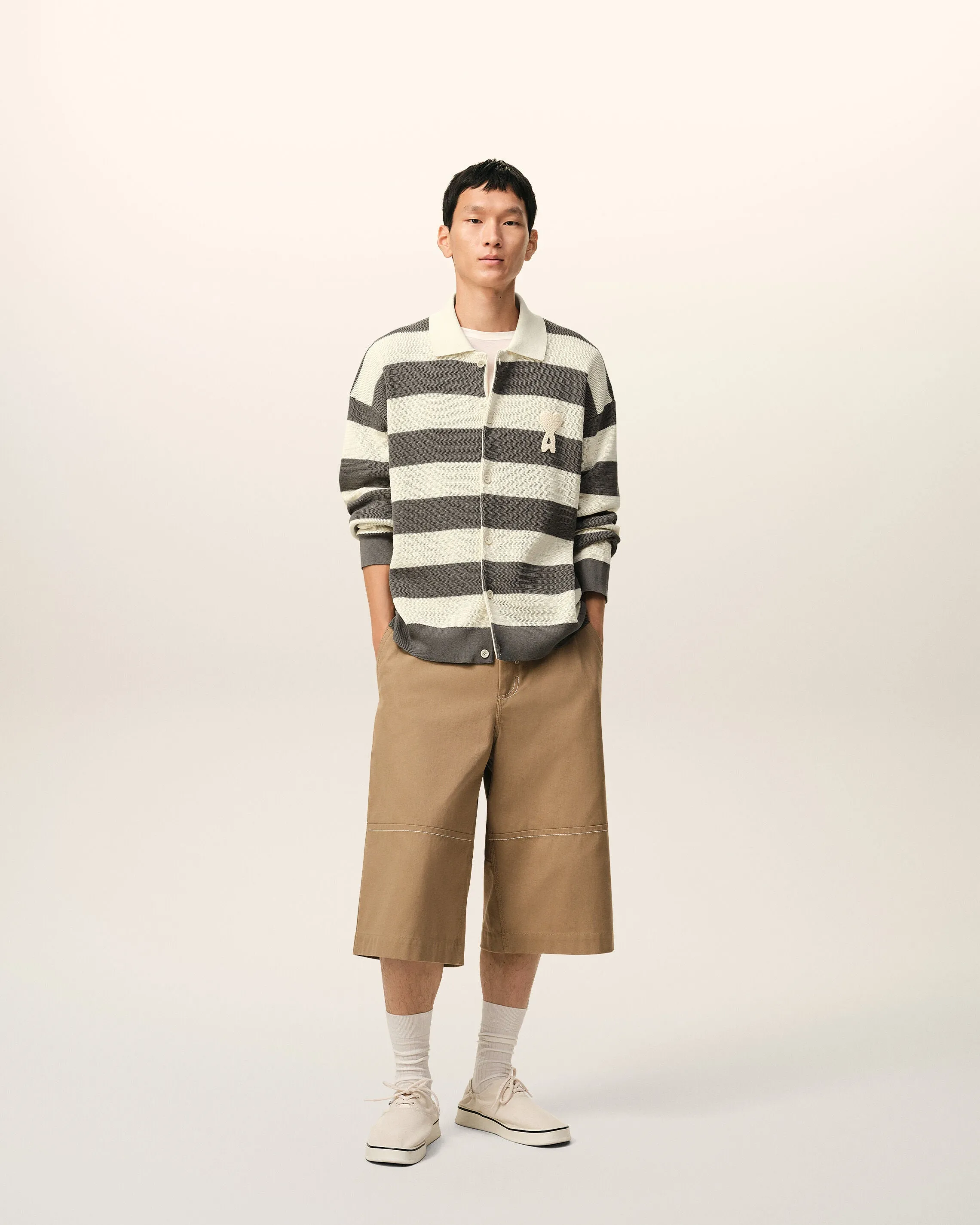 Cardigan Blanc Et Marron Ami De Coeur en Coton sold by Ami product image thumbnail 2