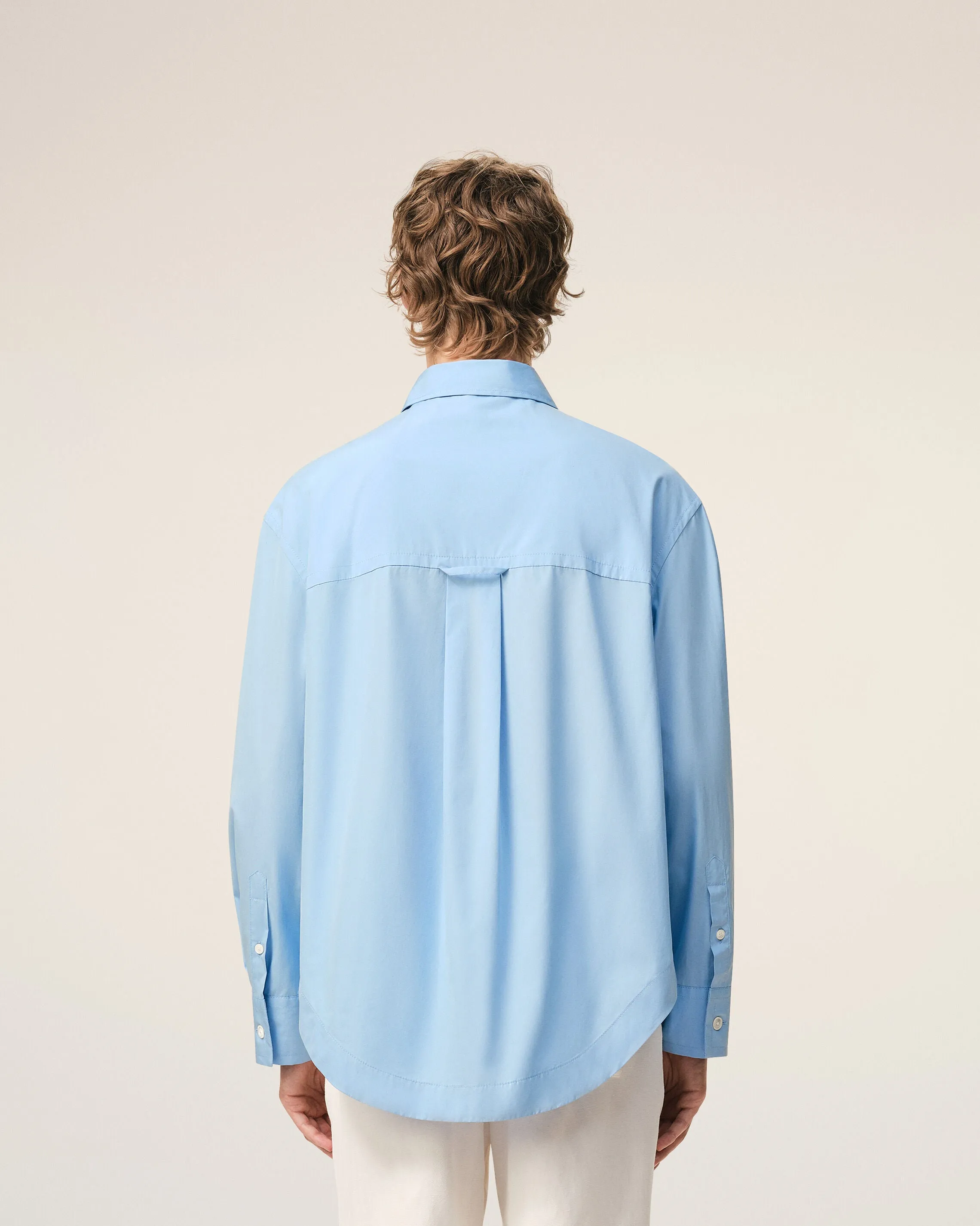 Chemise Large Bleu Col En Pointe Ami De Coeur en Coton sold by Ami product image thumbnail 5