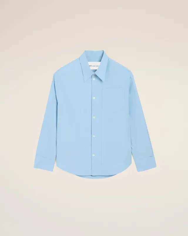 Chemise Large Bleu Col En Pointe Ami De Coeur en Coton sold by Ami