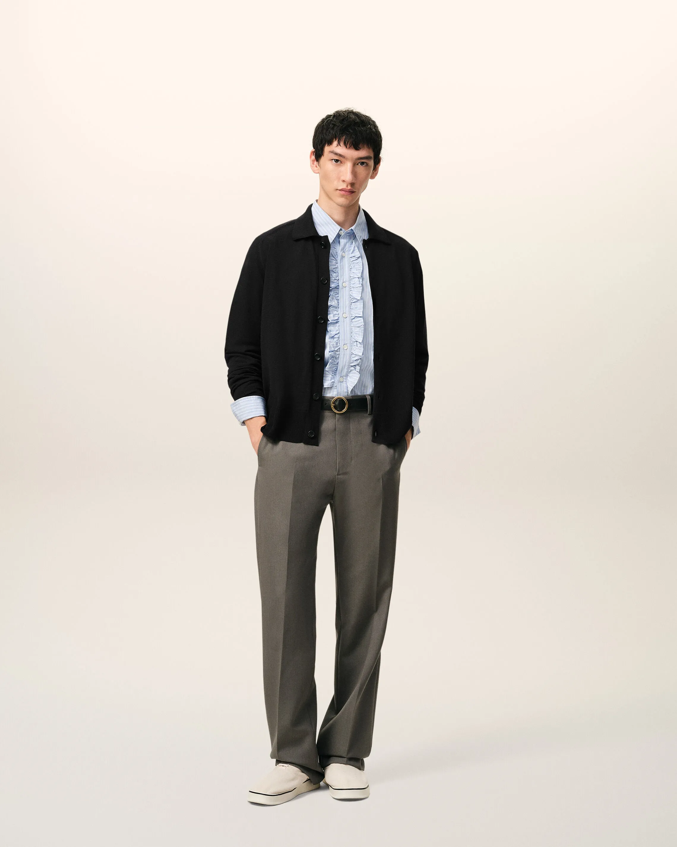 Cardigan Noir Col Chemise Ami De Coeur en Laine sold by Ami product image thumbnail 2