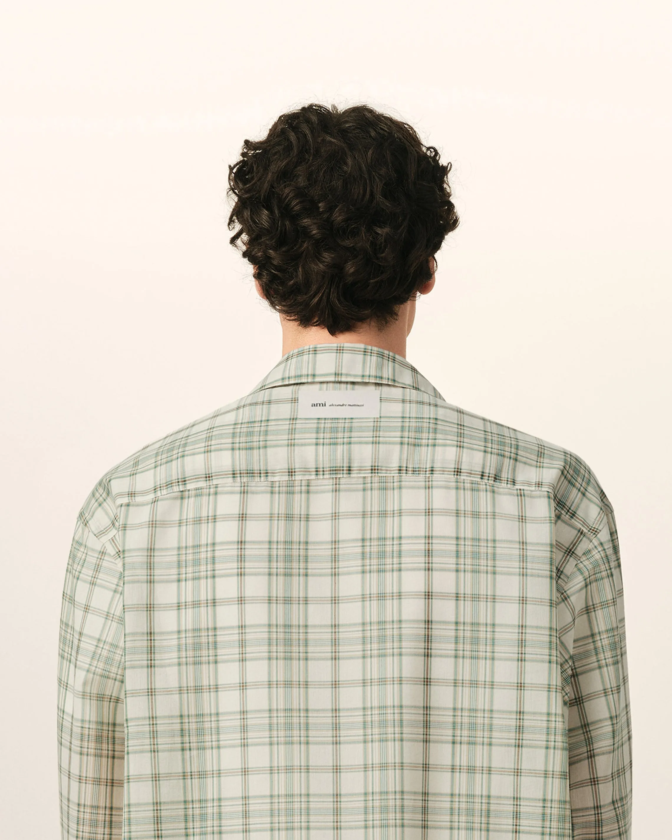 Chemise Boxy Verte À Carreaux En Coton sold by Ami product image thumbnail 5