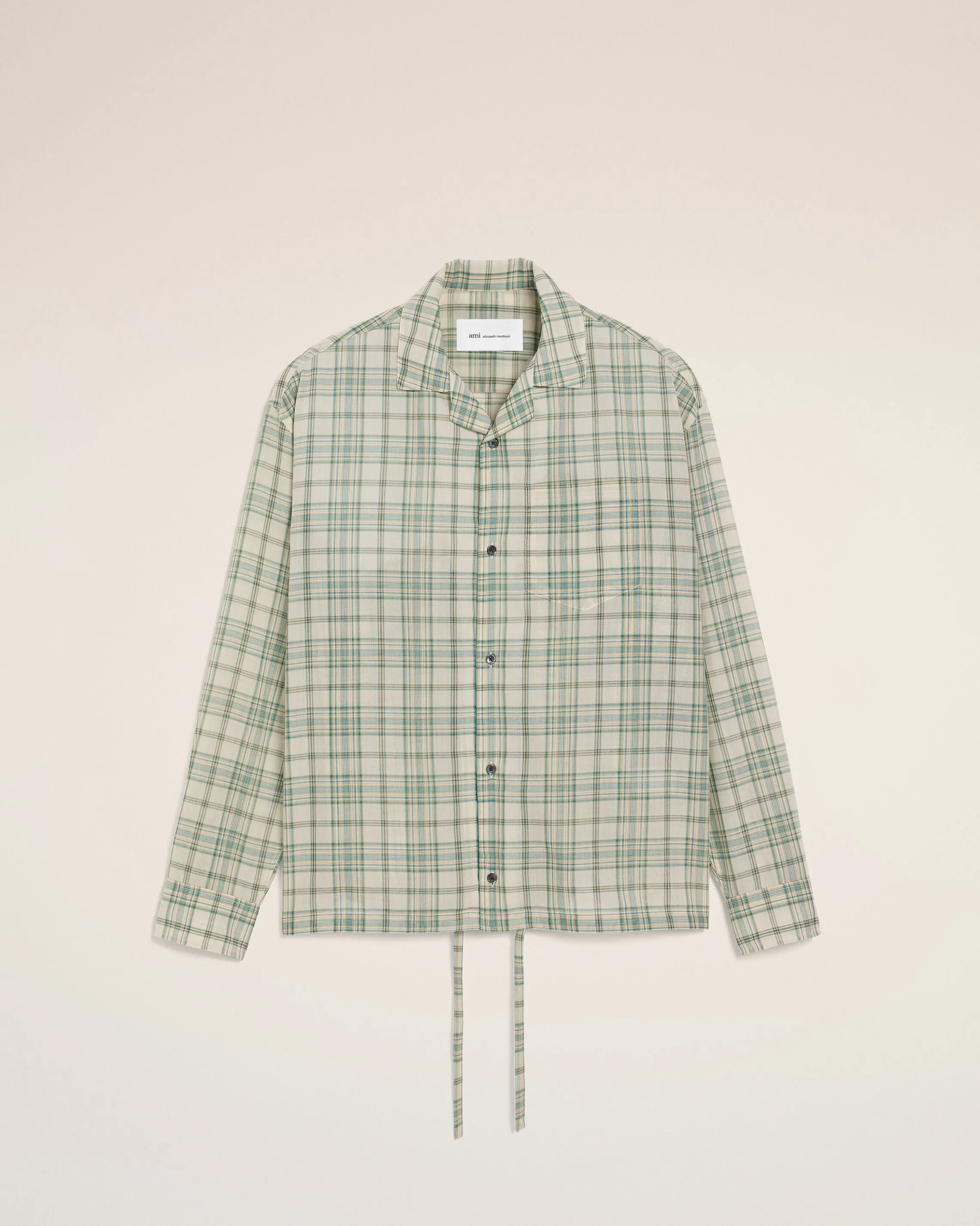 Chemise Boxy Verte À Carreaux En Coton sold by Ami