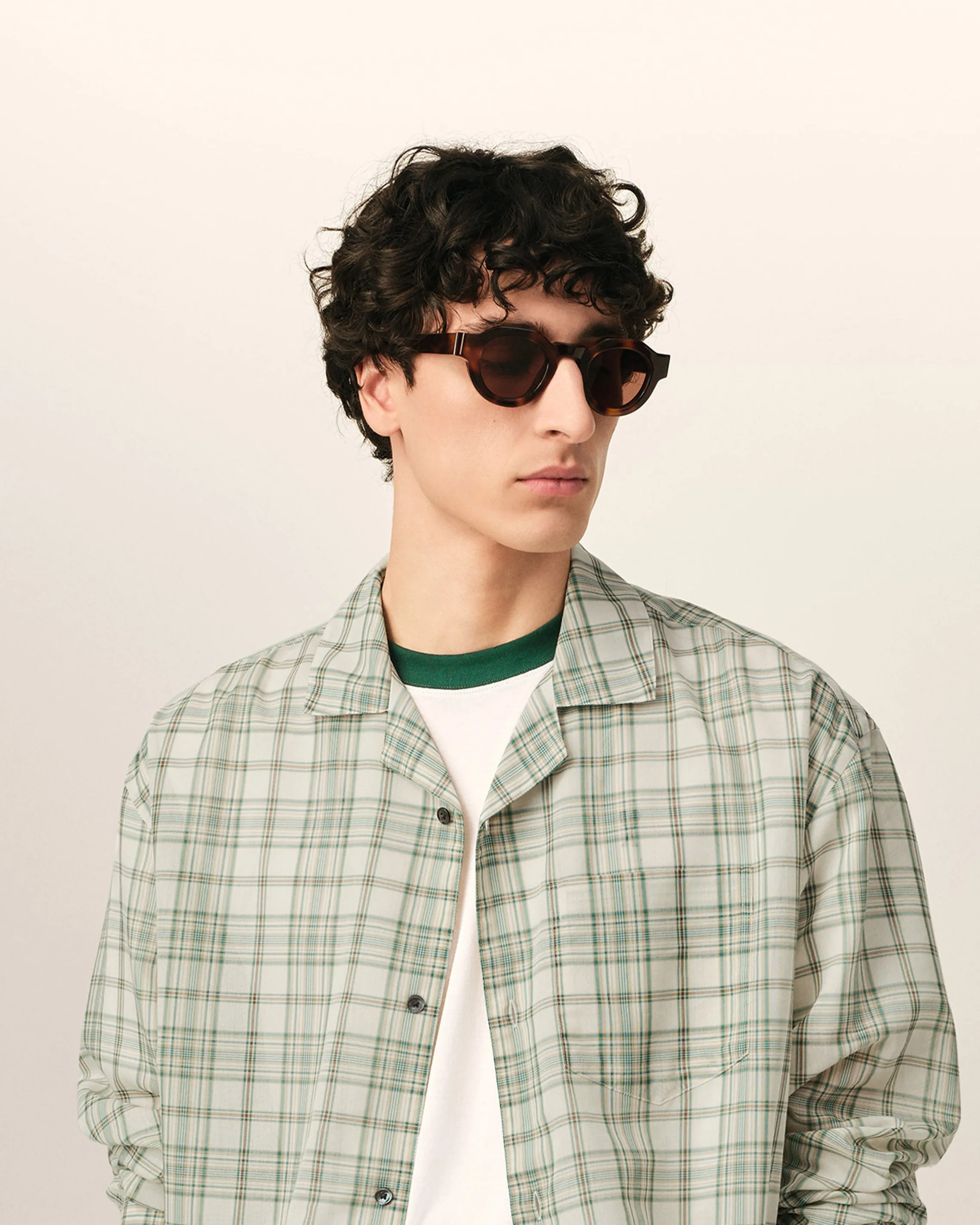 Chemise Boxy Verte À Carreaux En Coton sold by Ami product image thumbnail 2