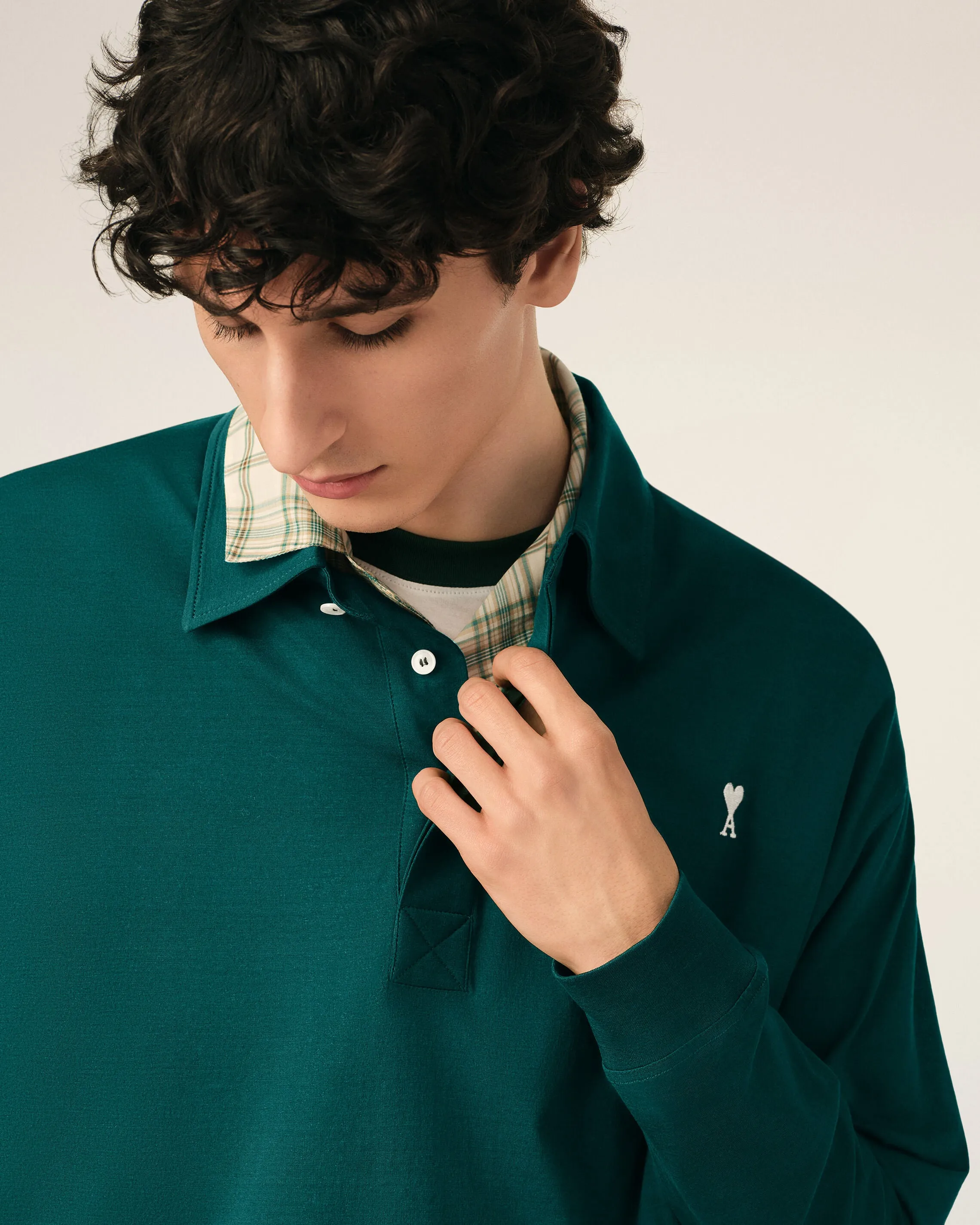 Polo Vert Ami De Coeur En Coton sold by Ami product image thumbnail 4