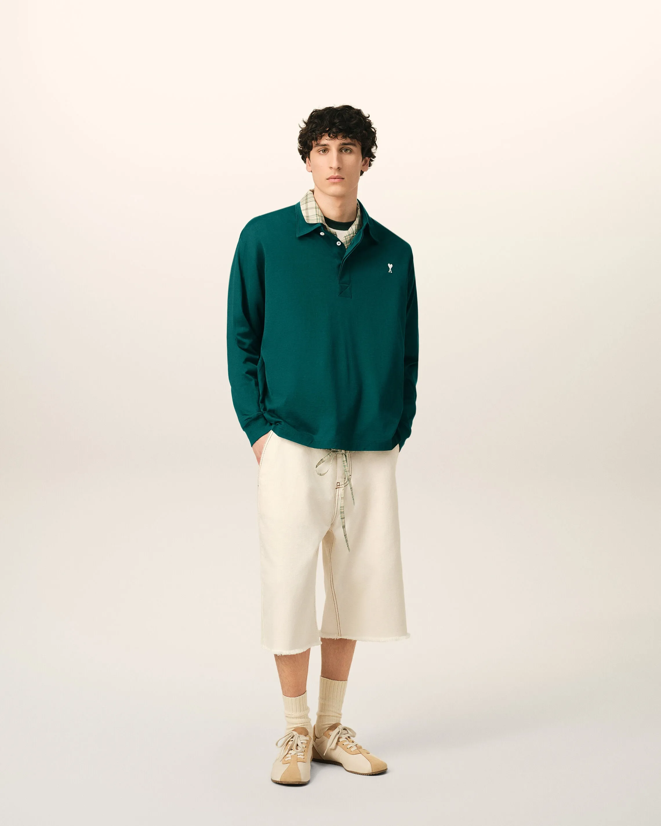 Polo Vert Ami De Coeur En Coton sold by Ami product image thumbnail 3
