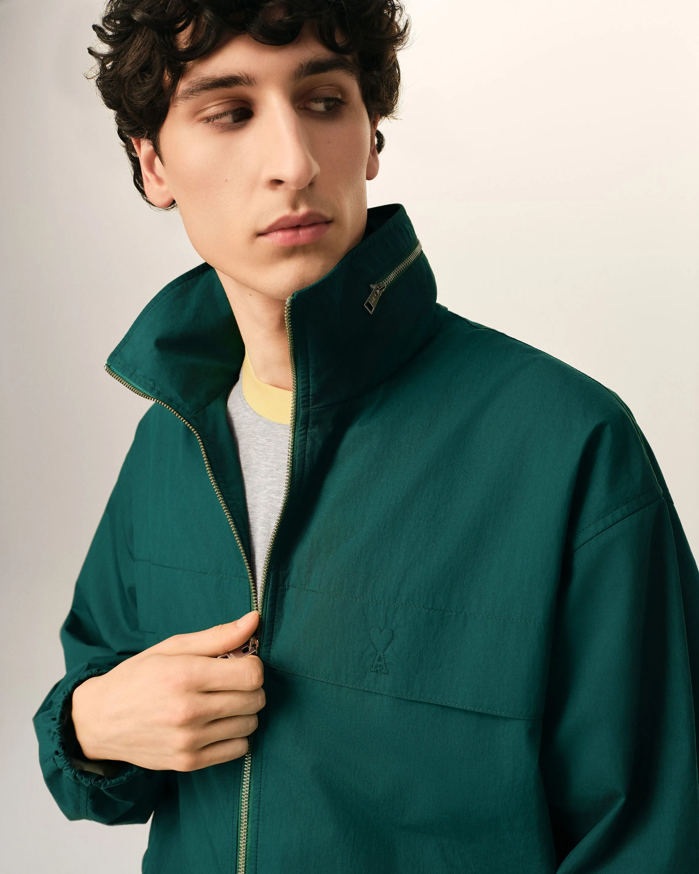 Coupe-vent Vert En Toile De Coton Et Nylon sold by Ami product image thumbnail 4