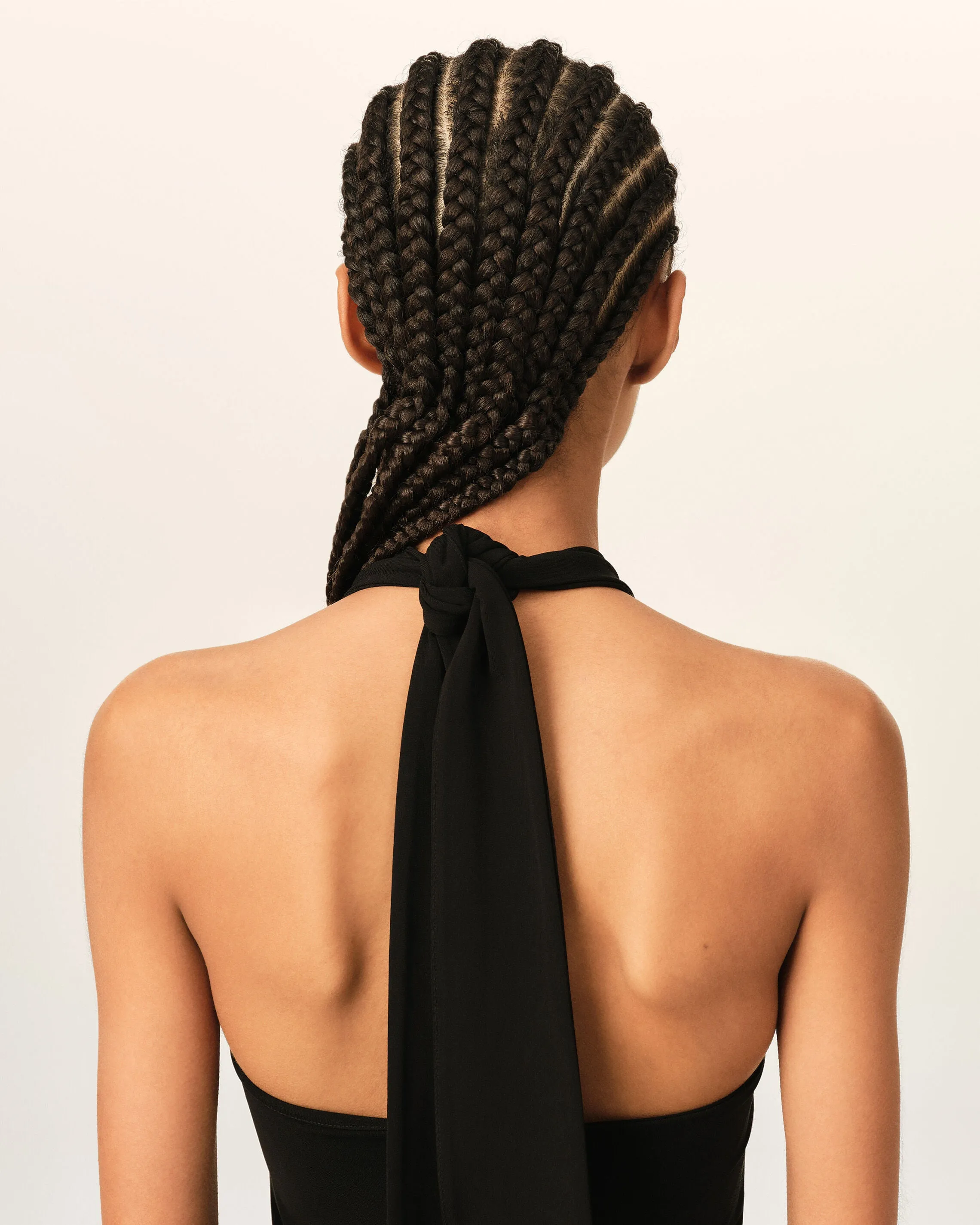 Robe midi dos nu noire en jersey sold by Ami product image thumbnail 4